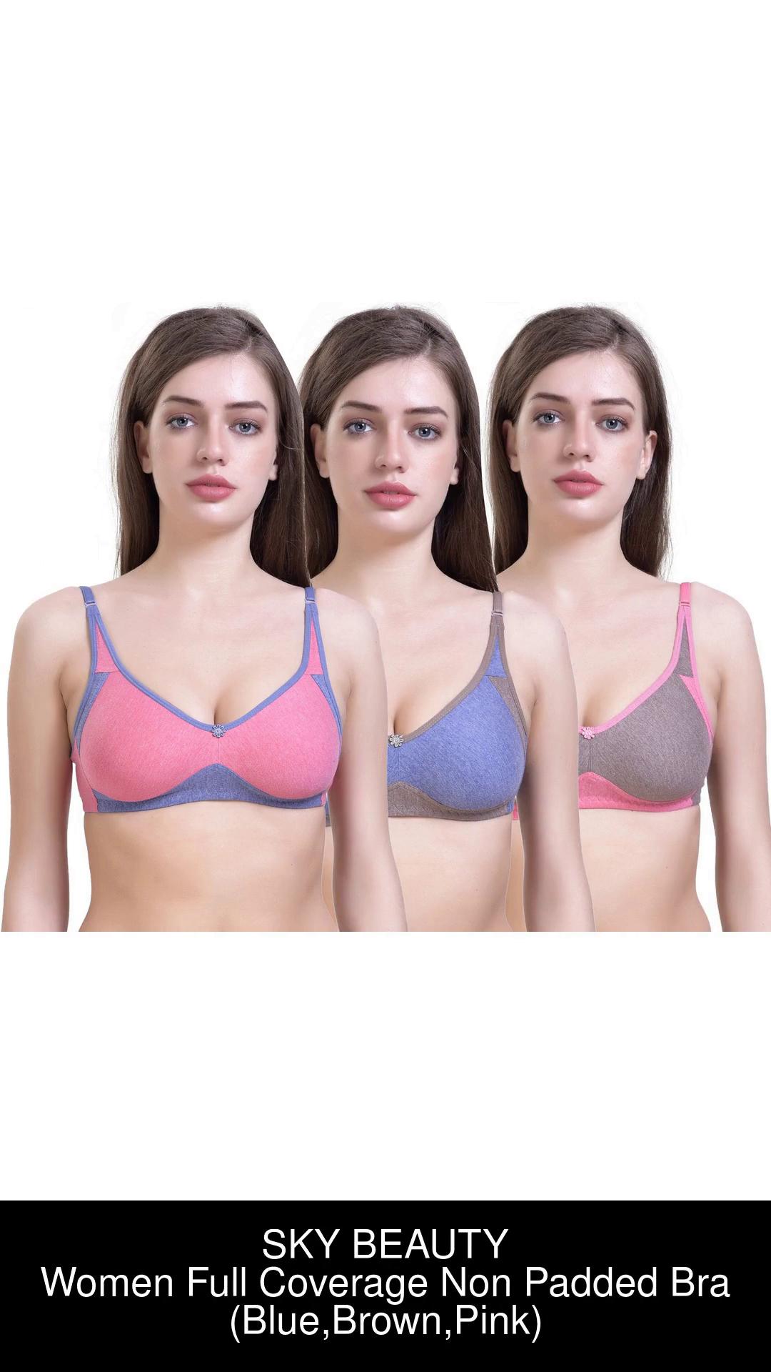 SKY BEAUTY Cotton Fabric Women Full Coverage Non Padded Bra - Buy SKY  BEAUTY Cotton Fabric Women Full Coverage Non Padded Bra Online at Best  Prices in India