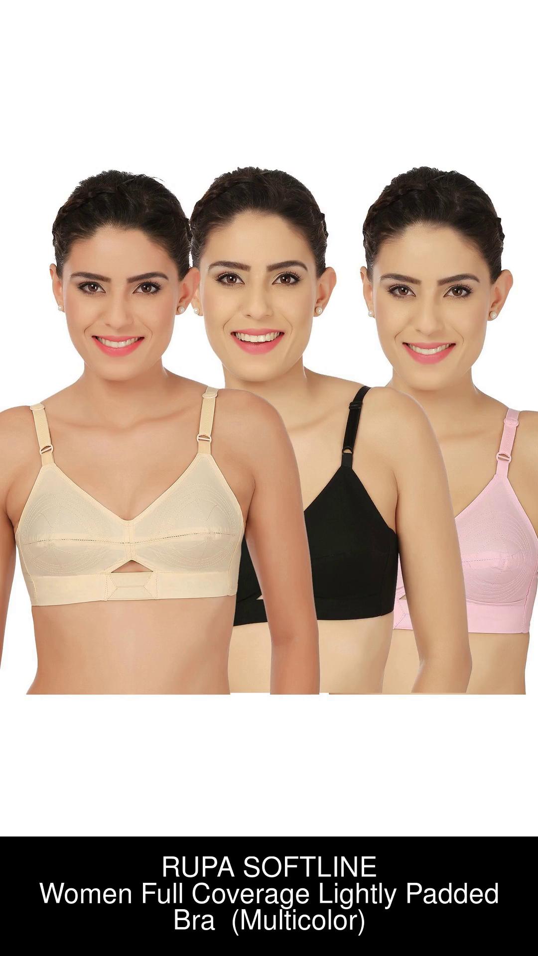 Rupa Softline Women's Full Coverage Colour Chanderkiran Cotton Bra – Online  Shopping site in India