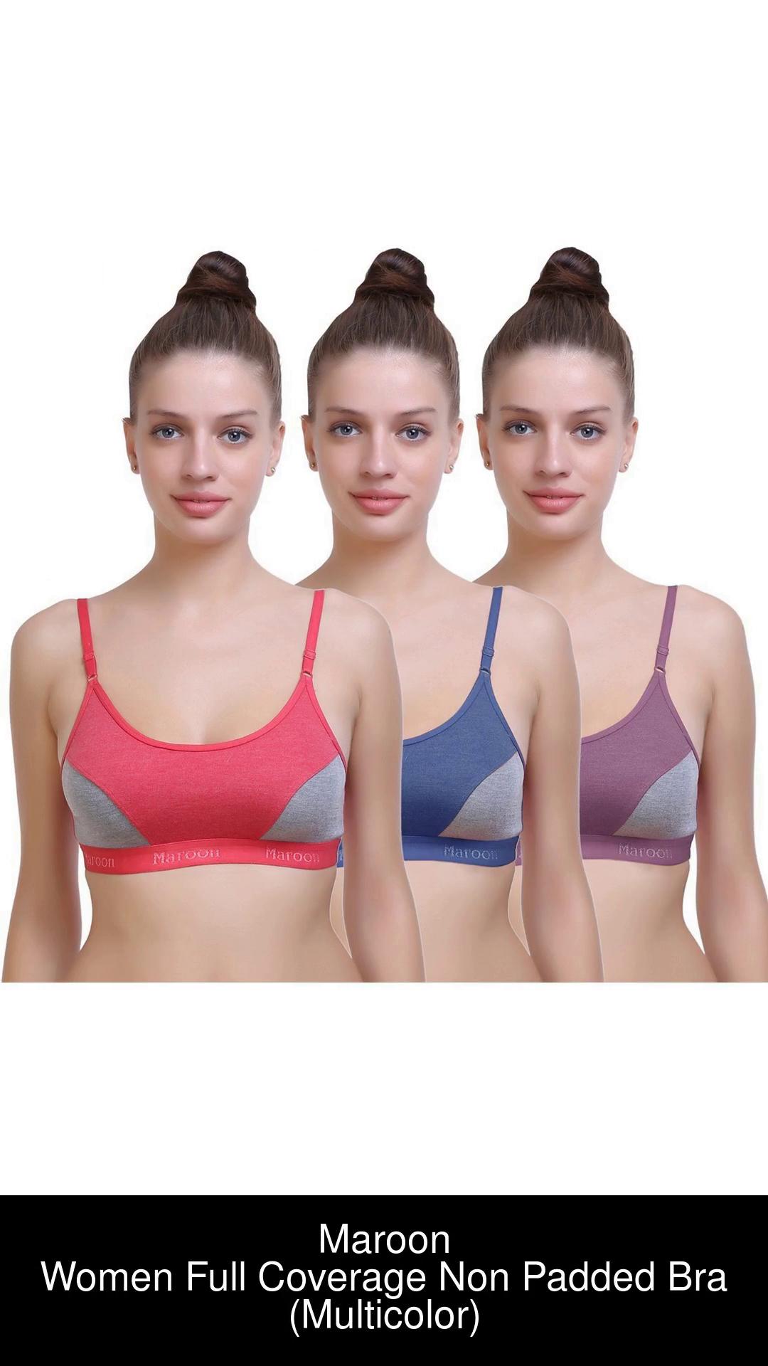  Mycare Jim Sporty Marooncolor Bra For Women And Full