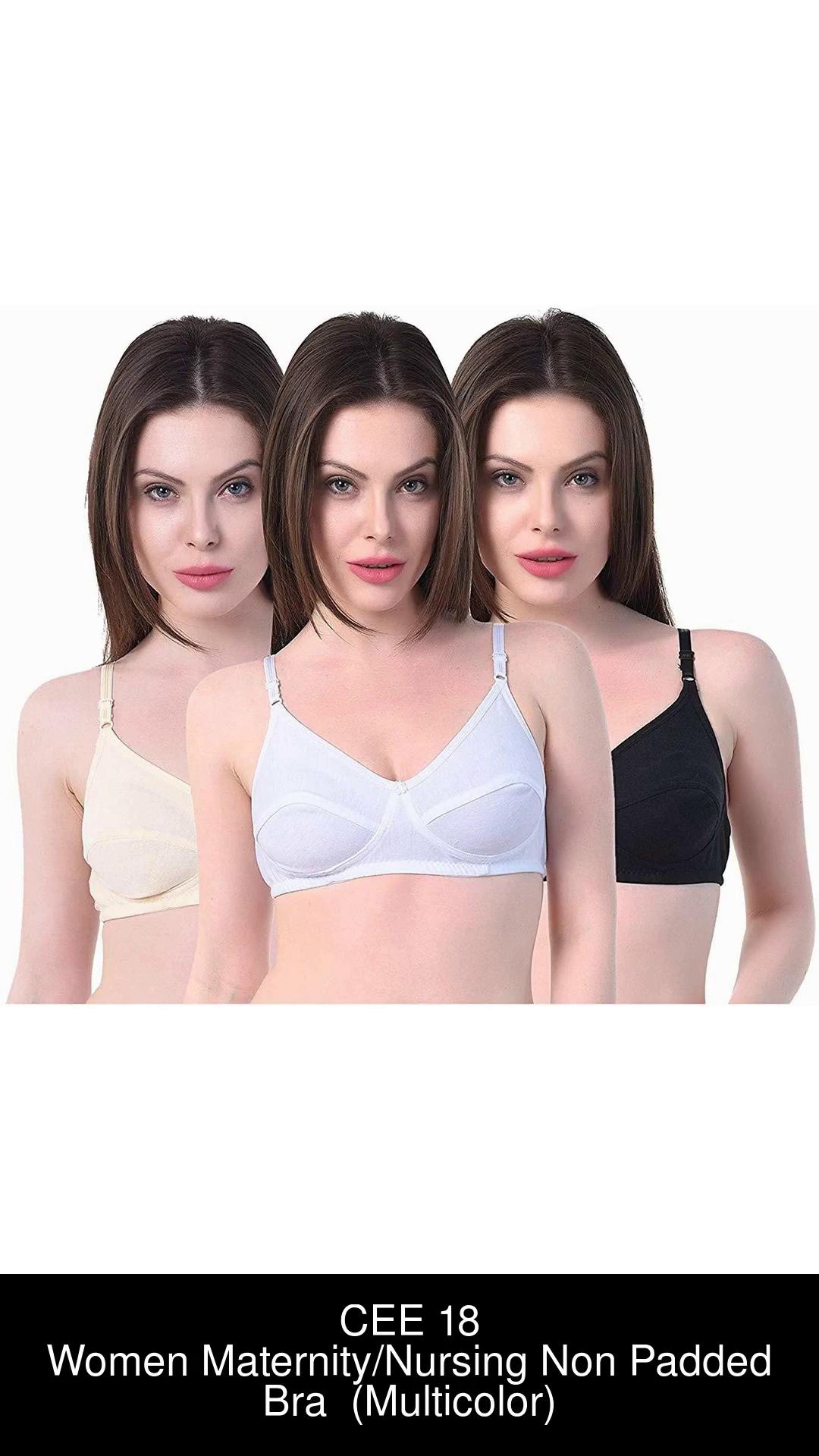 Buy Bodycare Pack of 3 Non Padded Cotton Maternity Bra - Multi Online at  Low Prices in India 