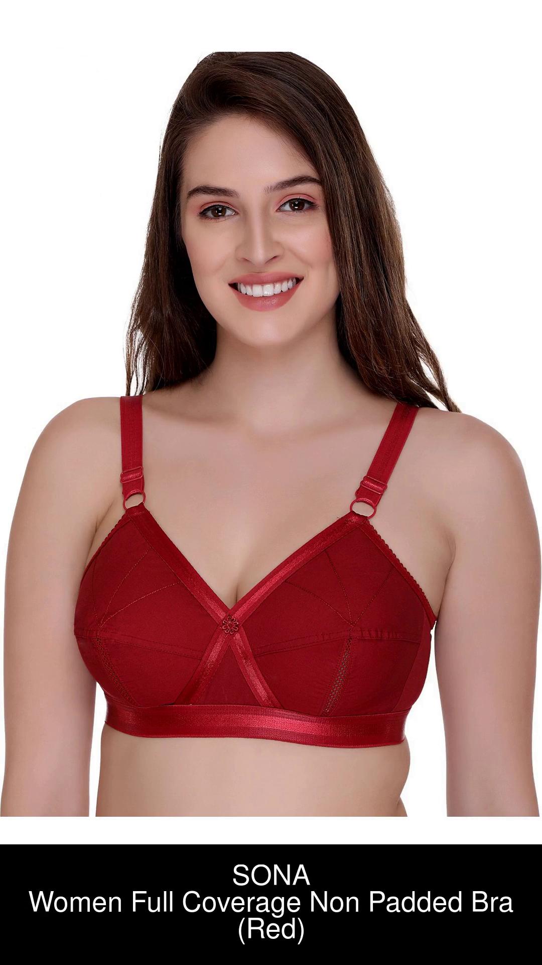 SONA by PERFECTO Women's Perfecto Cotton Full Coverage Plus Size Non-Padded  Wirefree Everyday Bra Women Full Coverage Non Padded Bra - Buy SONA by  PERFECTO Women's Perfecto Cotton Full Coverage Plus Size