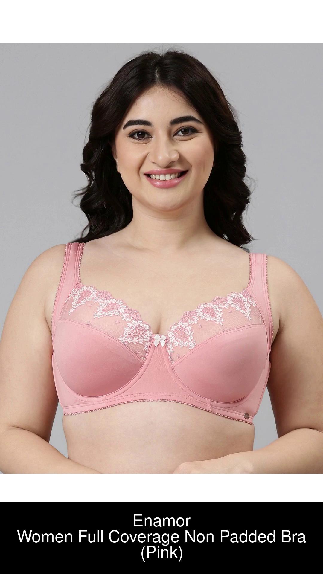 Buy ENAMOR White Women's Non Padded Non Wired Full Coverage Every Day Bra
