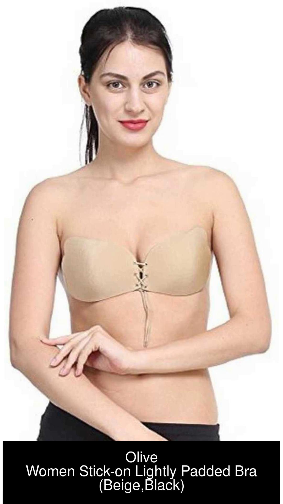 Olive Women's Pull-Up Adhesive Bra Women Stick-on Lightly Padded
