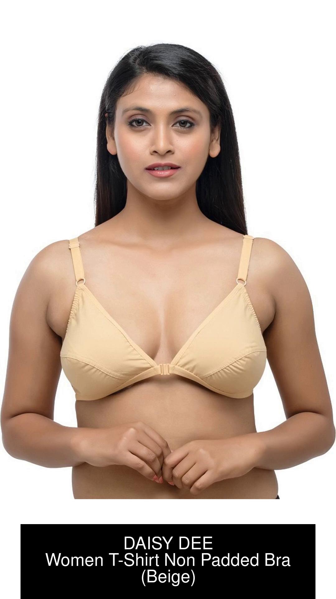 Buy DAISY DEE Women's Cotton Non-Padded Wire-Free Full Coverage with  Detachable & Transparent Straps Seamless Everyday T-Shirt Bra -  (Skin_Size-30B) - Esprit at