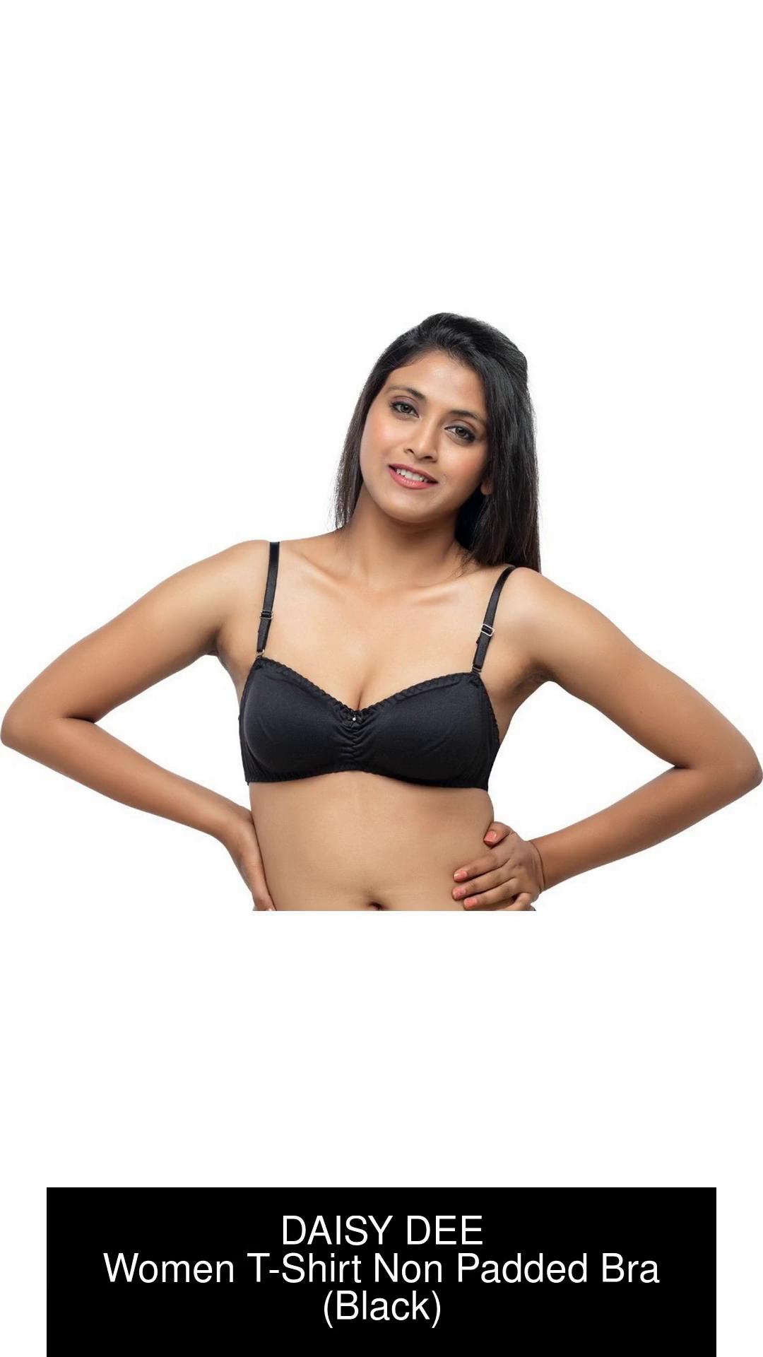 Buy DAISY DEE Women's Cotton Seamed Non-Padded Full Coverage Non-Wired  Dailywear Use T-Shirt/Saree Bra (Crimson red_Size-30B) - NSARH at