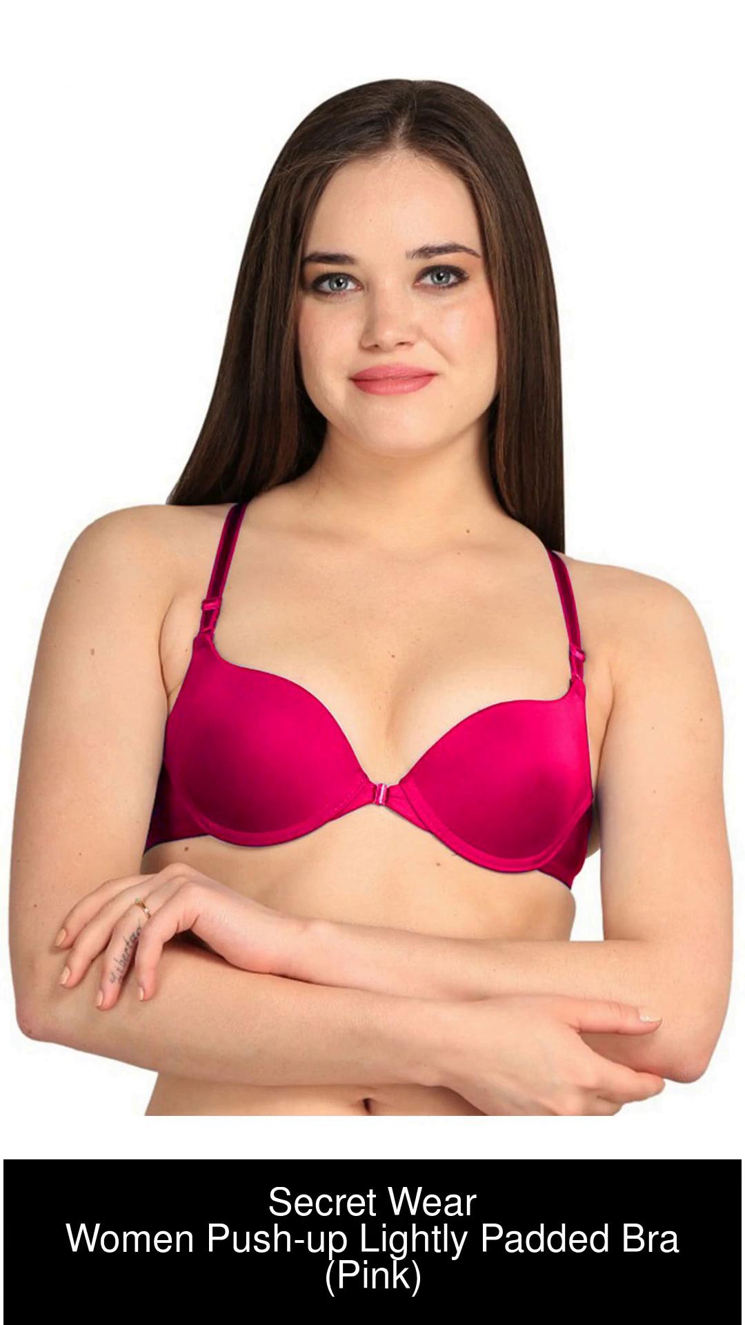 Secret Wear Women Push-up Lightly Padded Bra - Buy Pink Secret Wear Women  Push-up Lightly Padded Bra Online at Best Prices in India