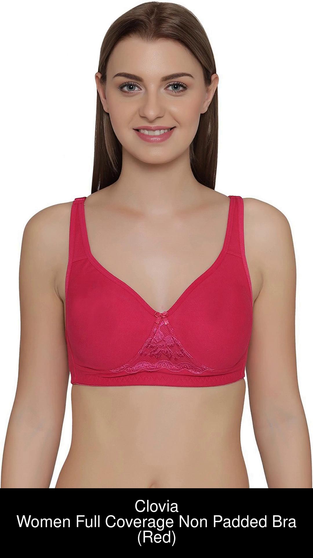 Full Coverage Non Padded Pink Color Bra