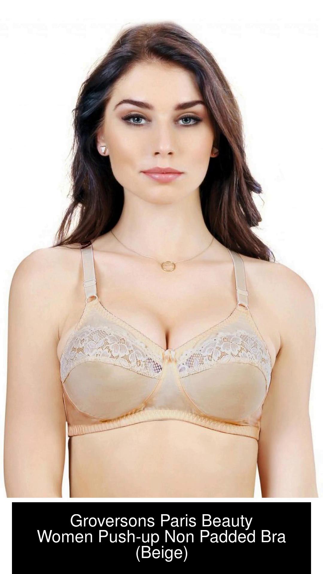 Groversons Paris Beauty by GROVERSONS PARIS BEAUTY Non padded non wired  full coverage plus size bra with fancy lace (Nude) Women T-Shirt Non Padded  Bra - Buy Groversons Paris Beauty by GROVERSONS PARIS BEAUTY Non padded non