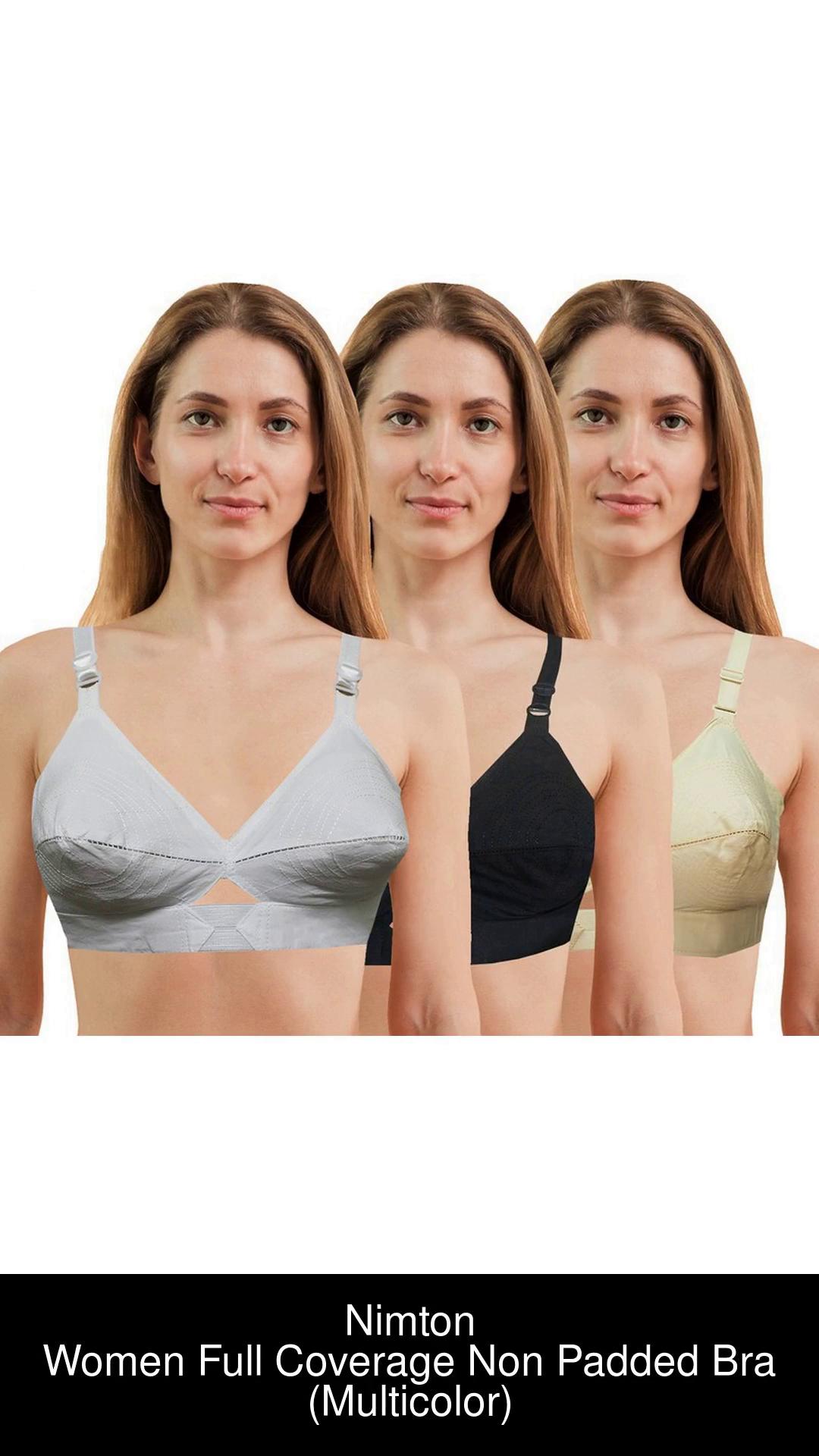 Nimton High Quality Round Stitch Cotton Center Elastic Bra(Pack of 3  Pieces) Women Full Coverage Non Padded Bra - Buy Nimton High Quality Round  Stitch Cotton Center Elastic Bra(Pack of 3 Pieces)