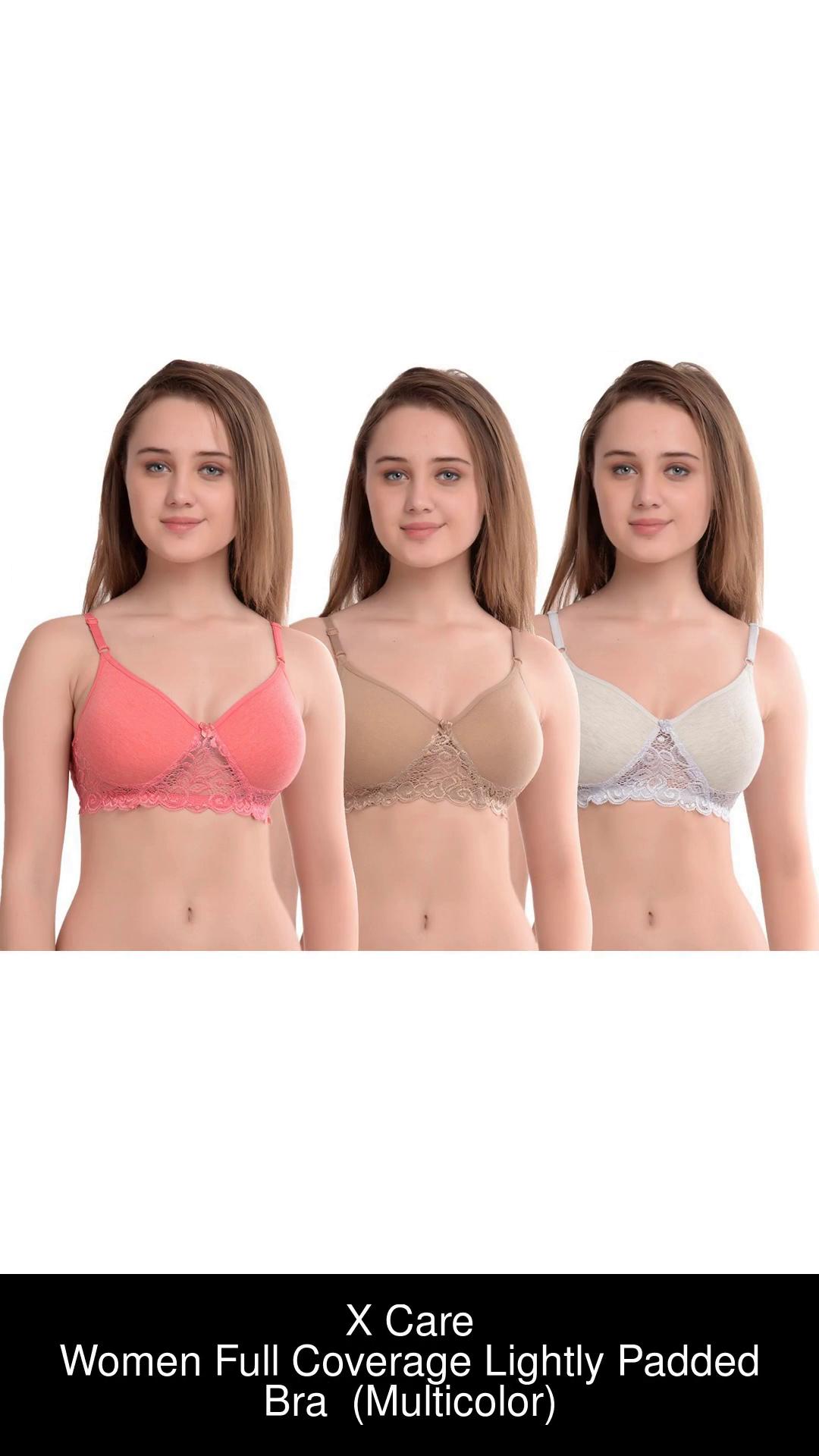 Women Full Coverage Lightly Padded Bra (Multicolor)