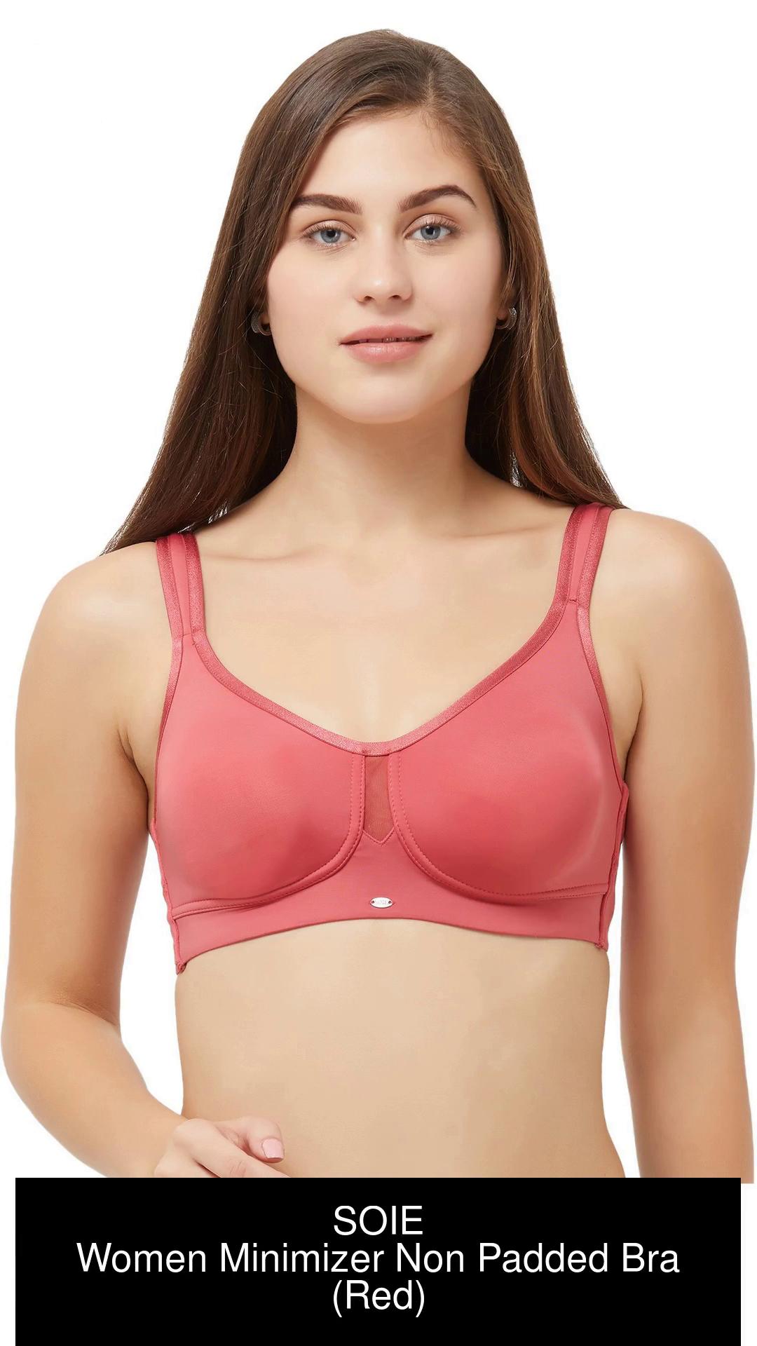 SOIE Woman's Full Coverage Minimizer Non-Padded Non-Wired Bra Women  Everyday Non Padded Bra - Buy SOIE Woman's Full Coverage Minimizer Non-Padded  Non-Wired Bra Women Everyday Non Padded Bra Online at Best Prices