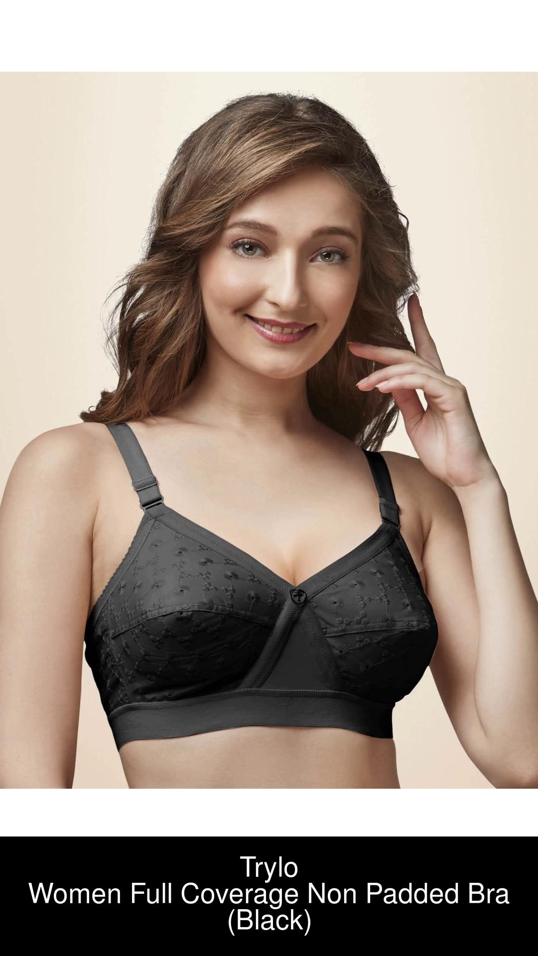 Buy Trylo Krutika Chicken Women Non Wired Soft Full Cup Bra - Black at  Rs.450 online