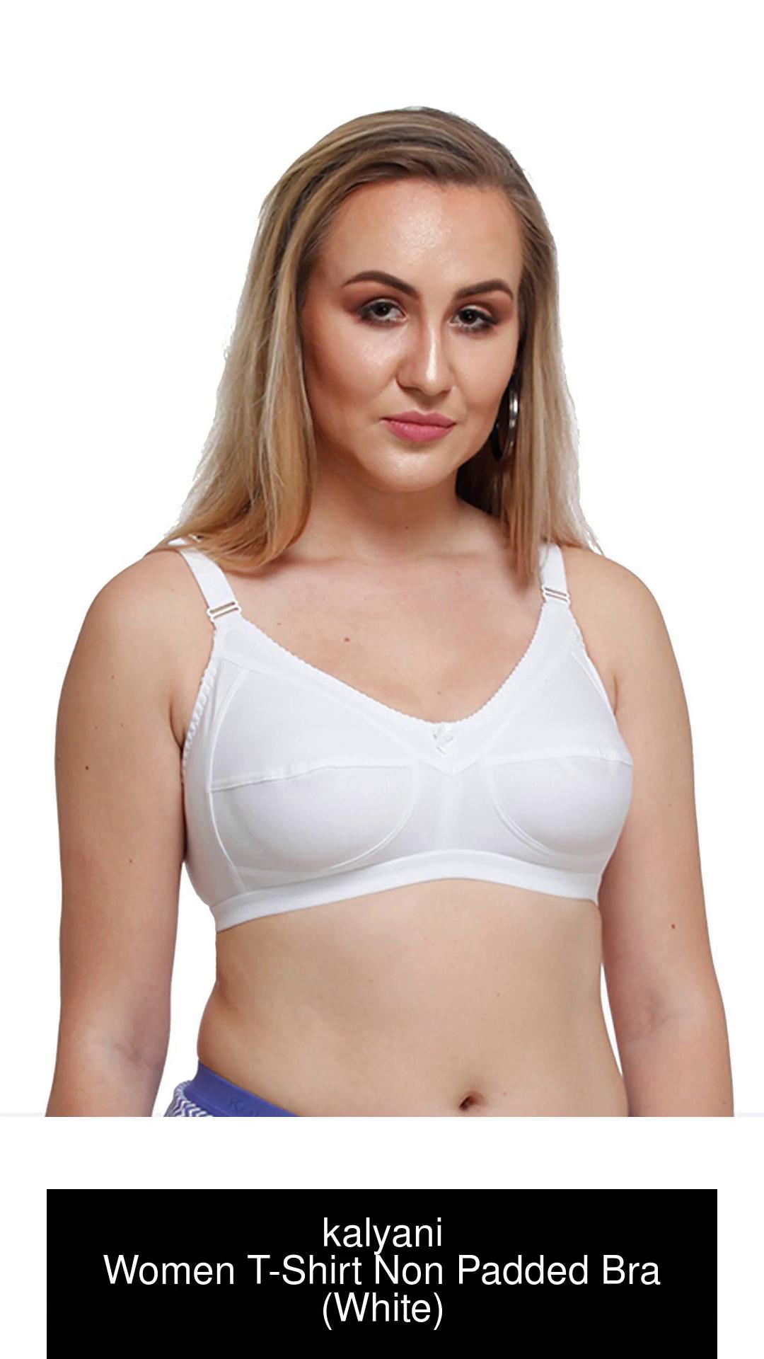 Buy Kalyani 5020 Women's Cotton Non-Padded Seamless Cups Wire Free Medium  Coverage T-Shirt Bra, Pack of 2
