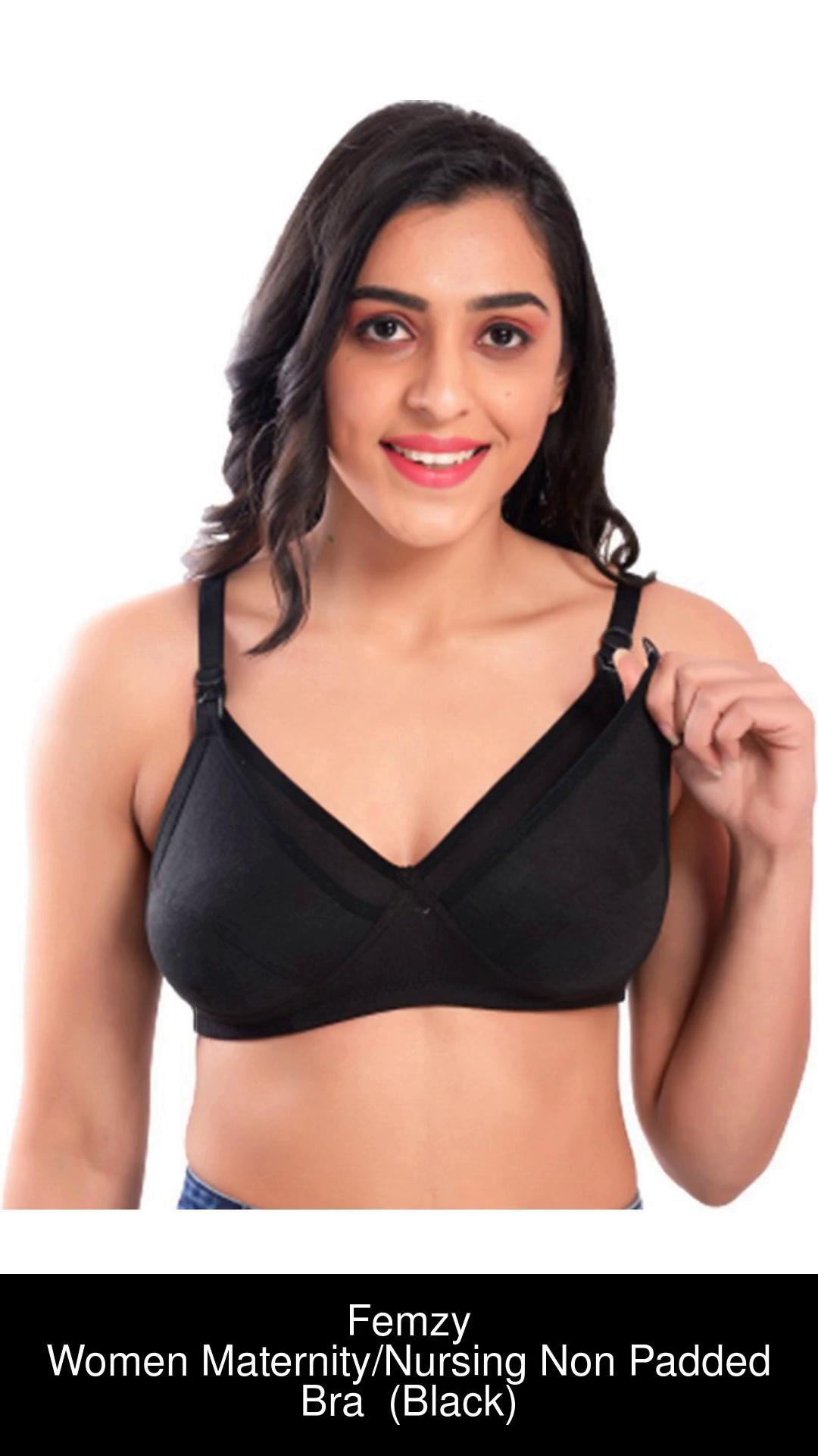 Buy Femzy Women's Cotton Non-Padded Wire Free Maternity Bra Assorted at