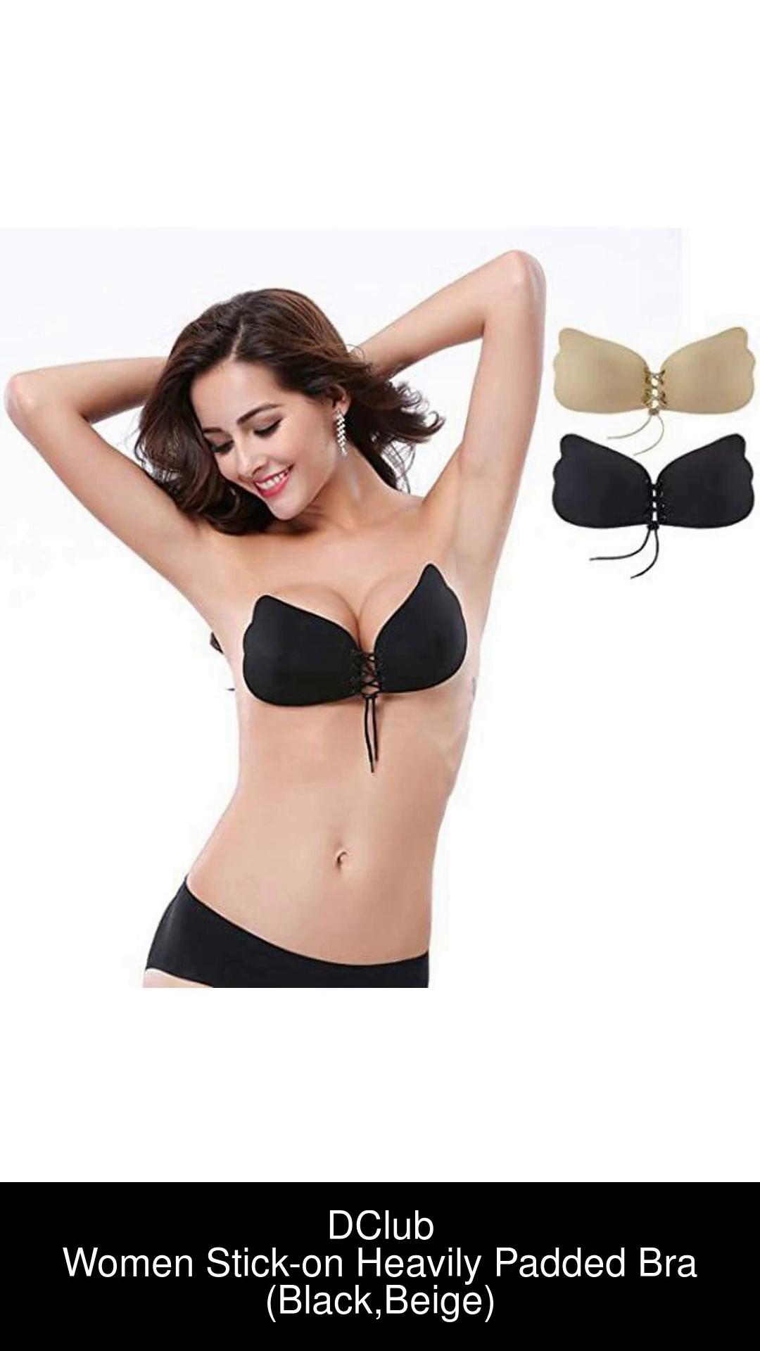 DClub Strapless Bra Adhesives Push Up Bras for Women Sticky