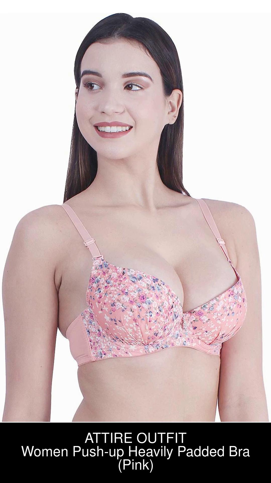 Buy Brachy Women's Lace Fabric Heavily Padded Wired Push-Up Bra