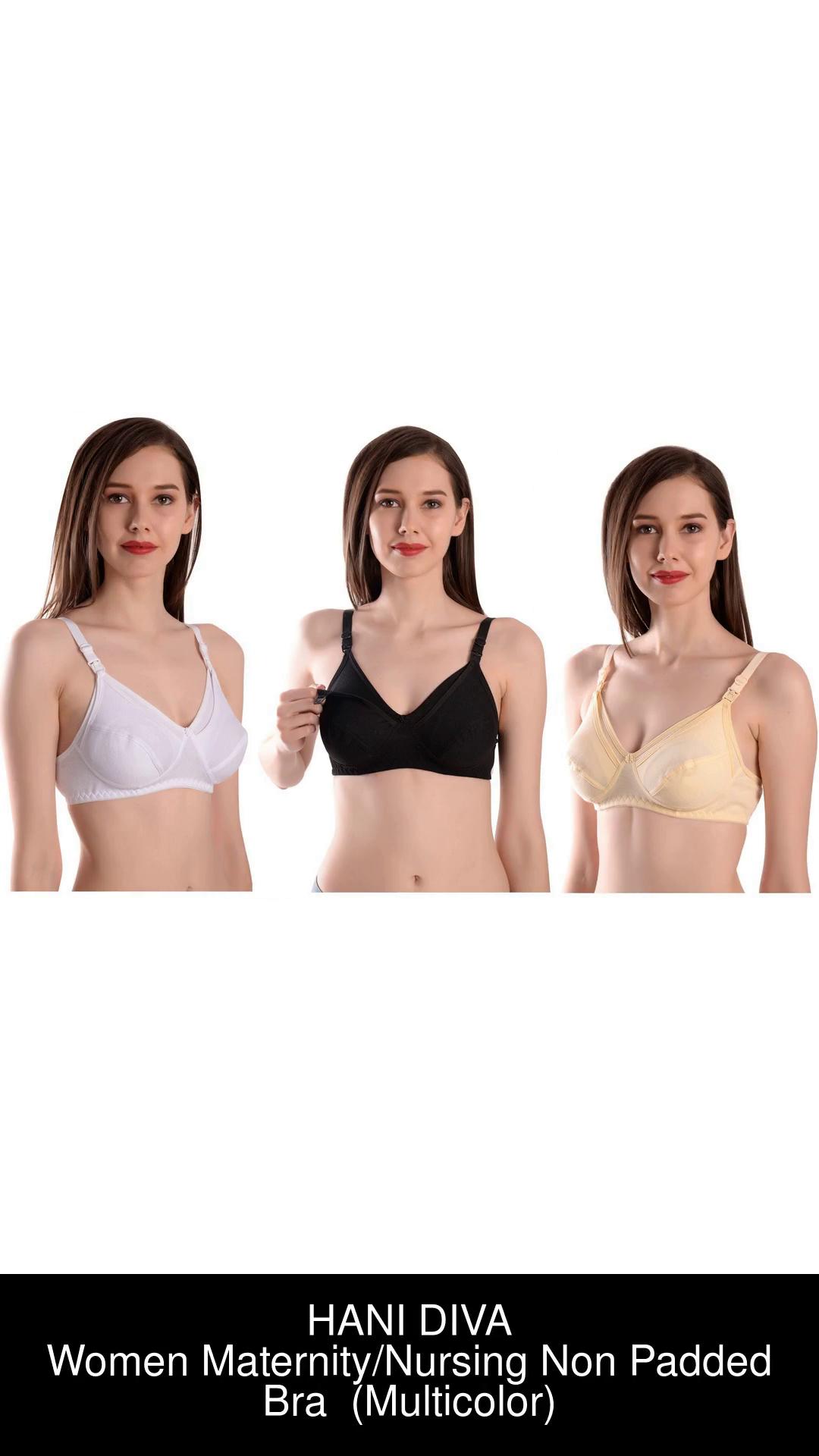 HANI DIVA Breastfeeding Maternity Bra For Womens Pack Of 3 Women Maternity/ Nursing Non Padded Bra - Buy HANI DIVA Breastfeeding Maternity Bra For  Womens Pack Of 3 Women Maternity/Nursing Non Padded Bra