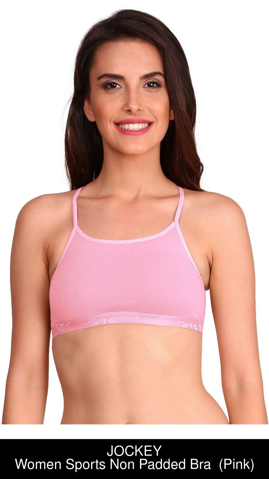 JOCKEY 1351 Women Sports Non Padded Bra - Buy Candy Pink JOCKEY 1351 Women  Sports Non Padded Bra Online at Best Prices in India