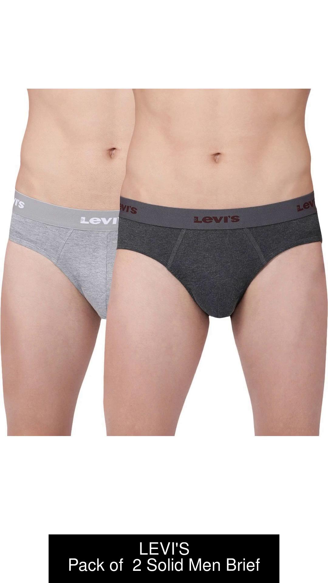 2 Pack Levi’s Men’s Underwear 100% Cotton Brief No Itchy tags Smooth  Waistband