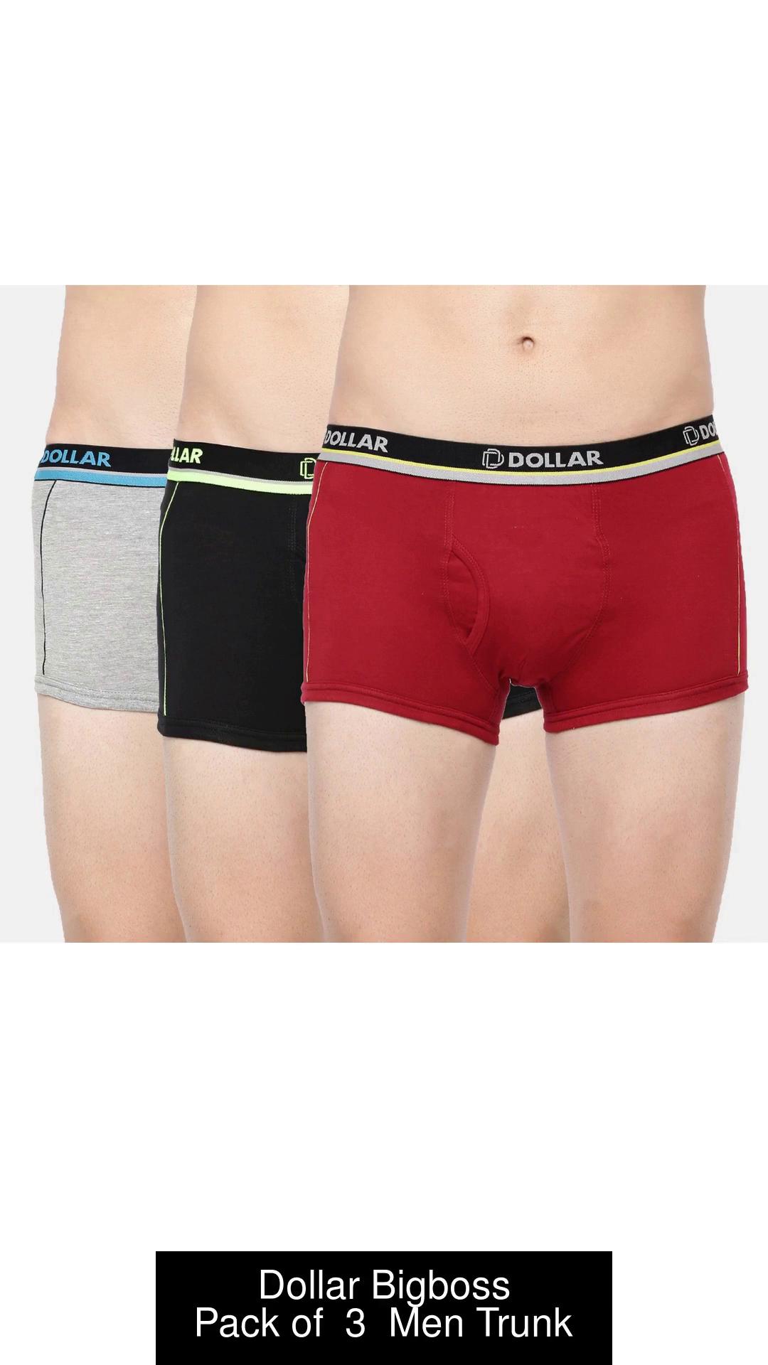 Dollar Bigboss Men's Pack of 3 Soft Combed Cotton Printed Brief