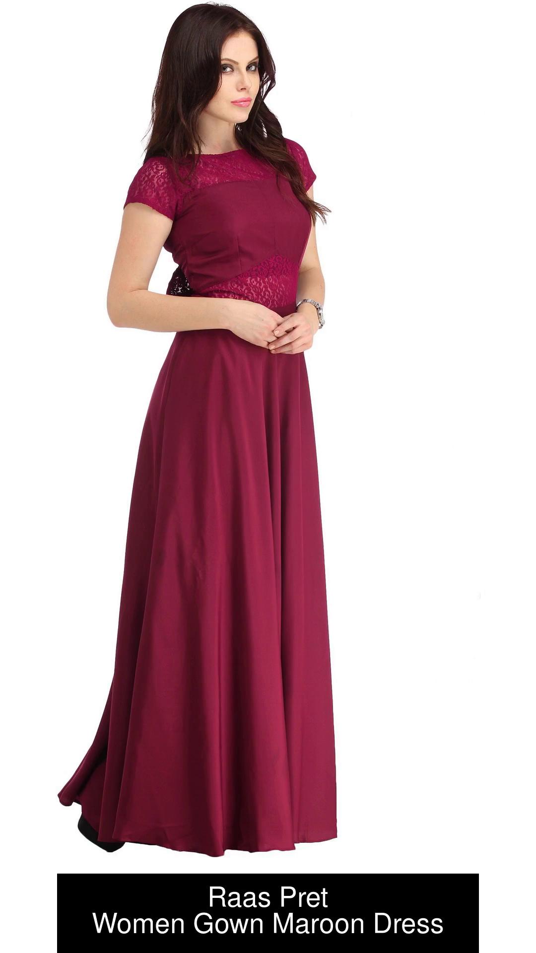 Long gown dress in on sale flipkart