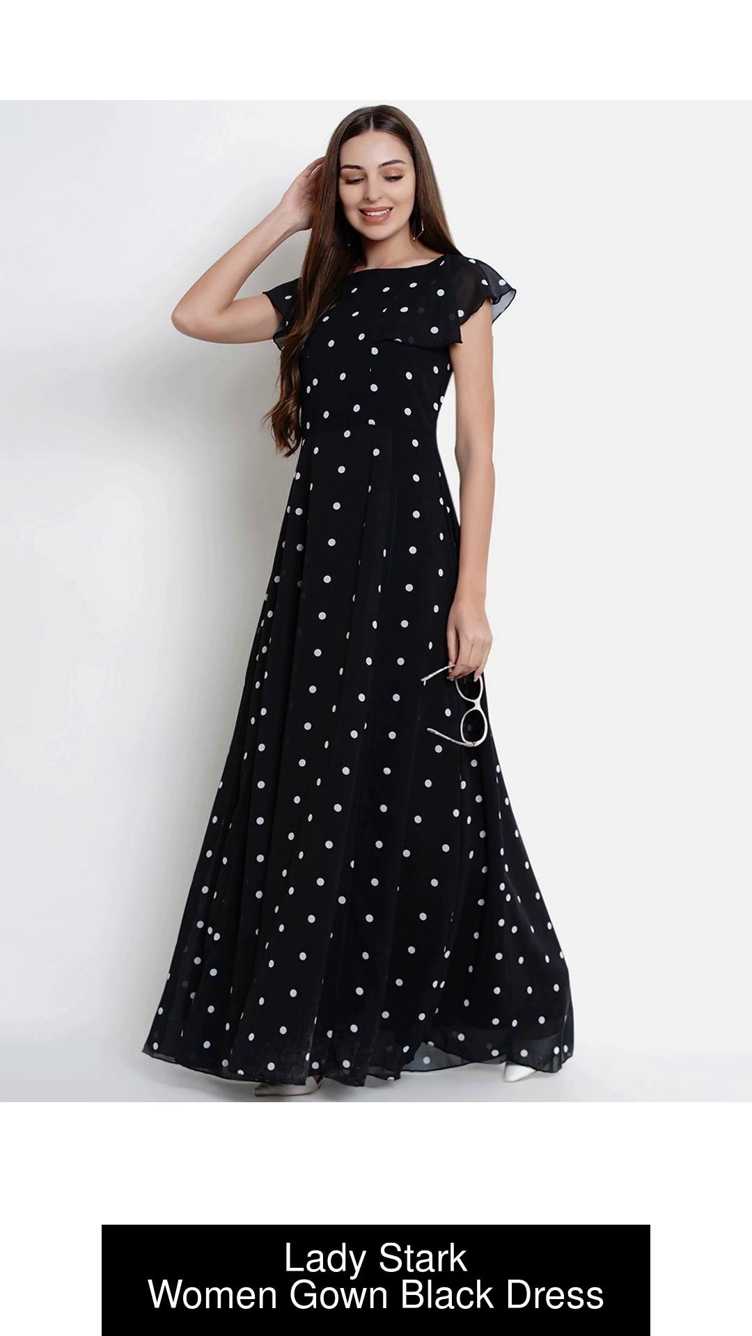 Lady Stark Women Gown Black Dress - Buy Lady Stark Women Gown Black Dress  Online at Best Prices in India