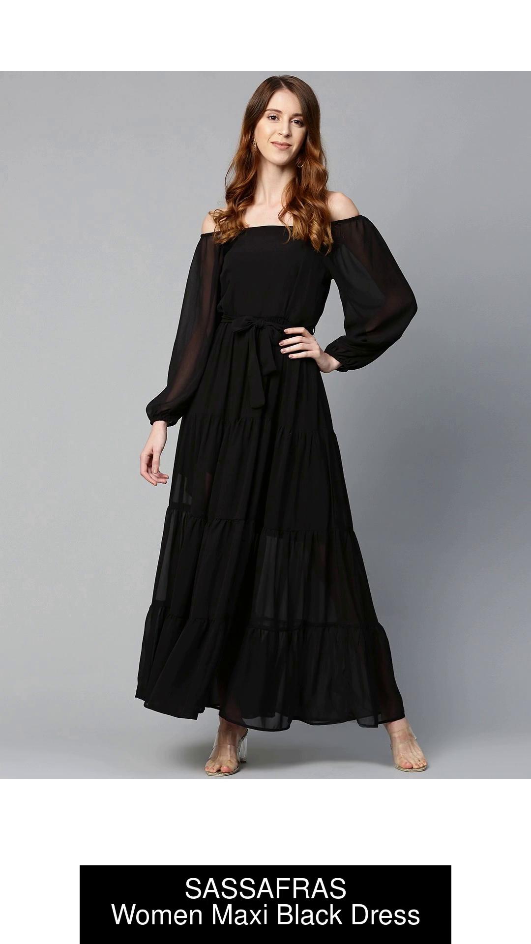 Black maxi best sale dress in store