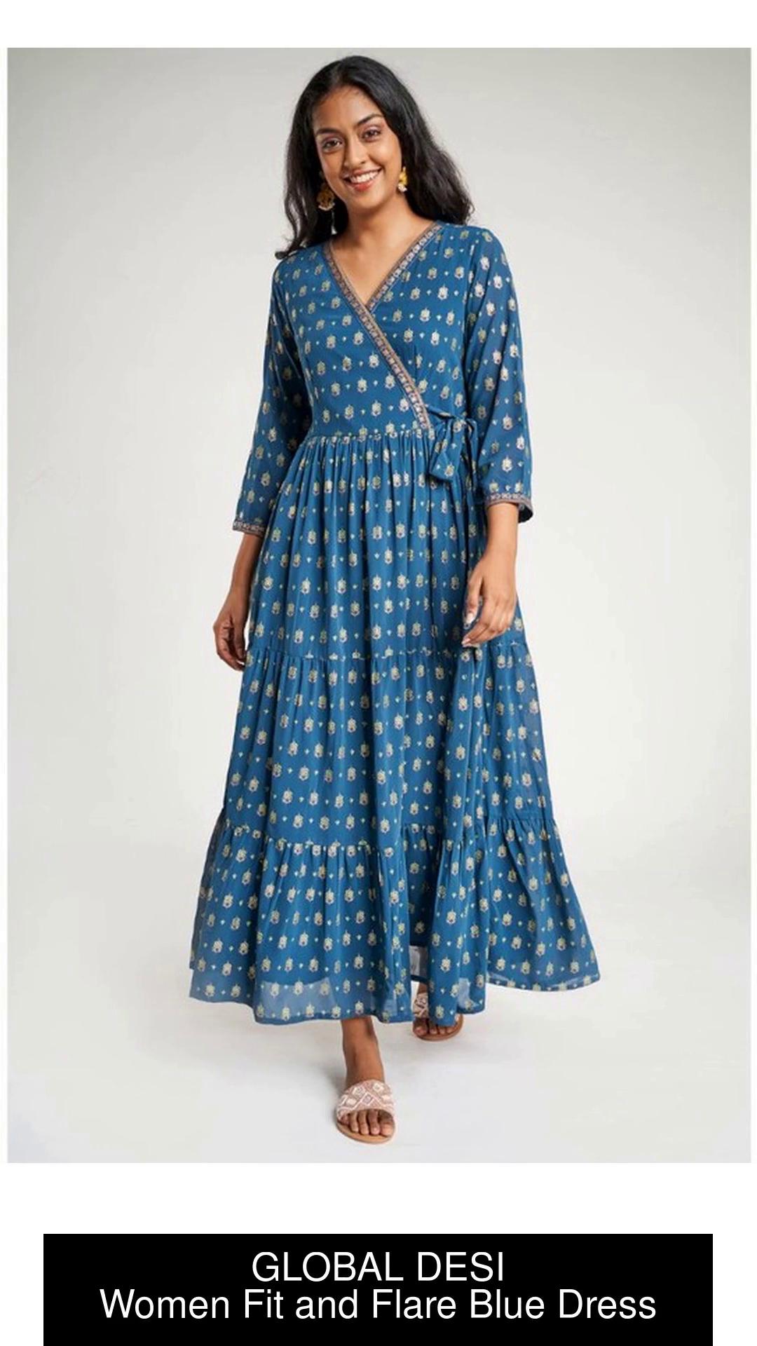 Global desi 2025 blue dress