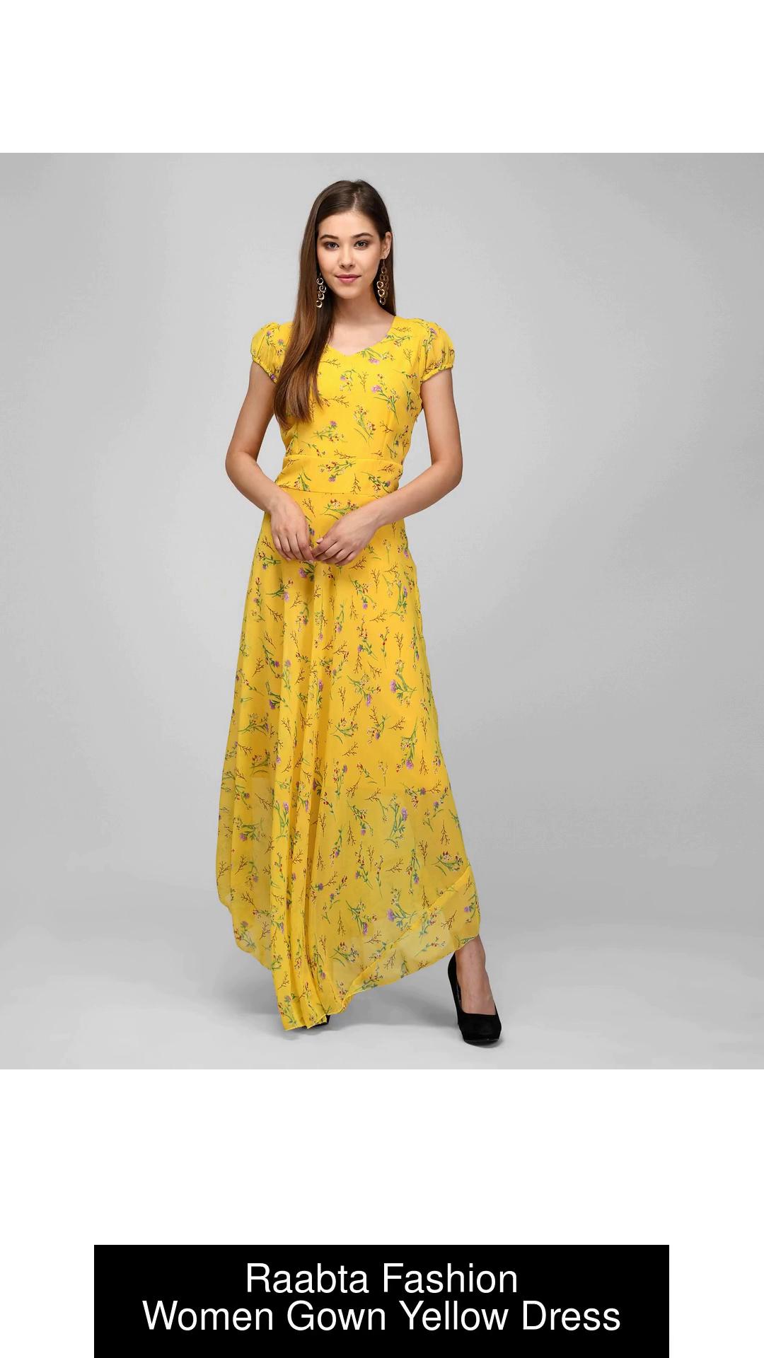 Raabta Fashion Women Maxi Multicolor Dress - Buy Raabta Fashion Women Maxi  Multicolor Dress Online at Best Prices in India | Flipkart.com