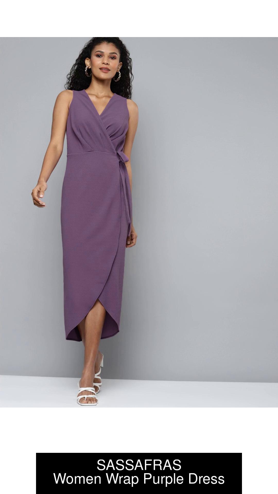 Ladies sales wrap dress