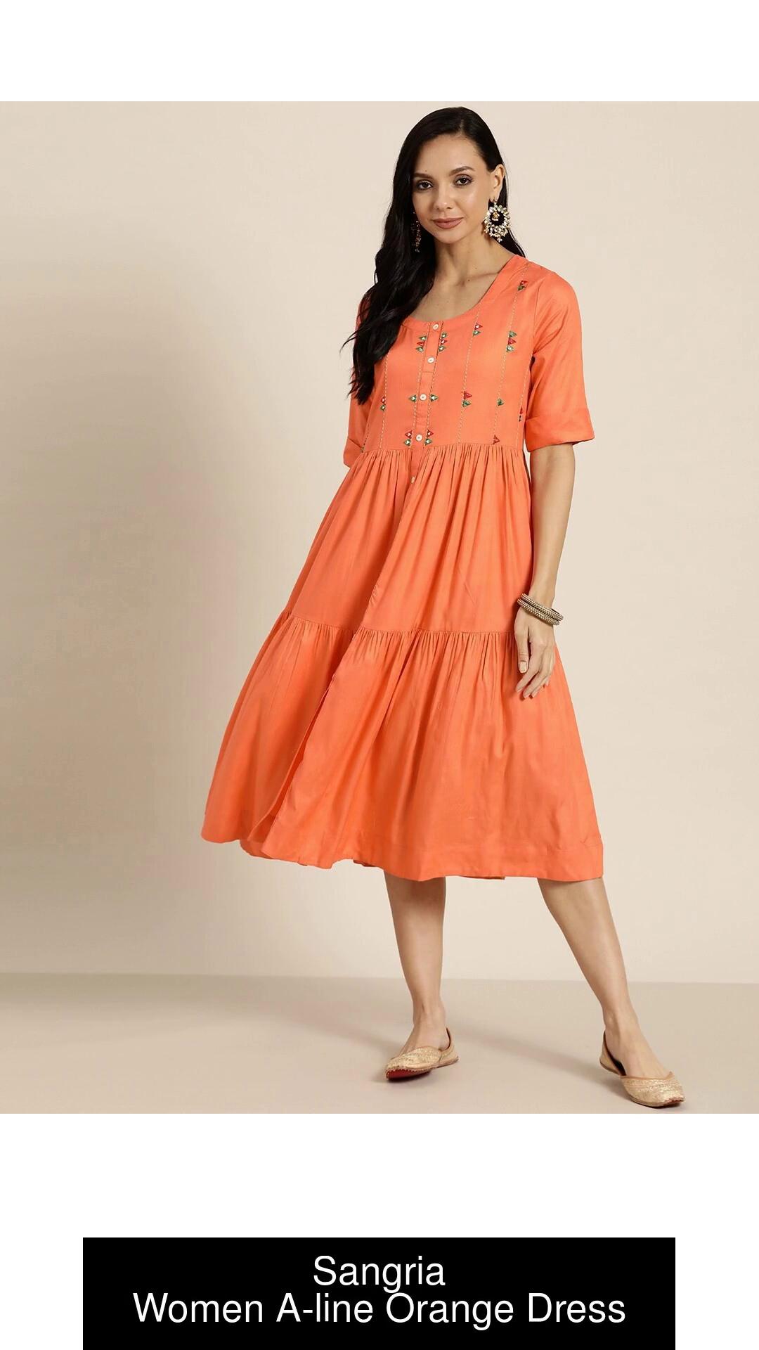 Sangria deals orange kurti