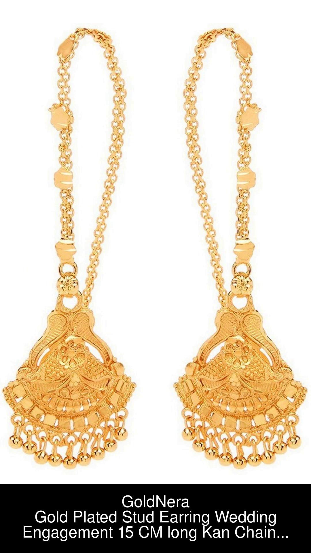 Gold Drop Earrings  Gold earrings designs Gold jewelry stores Gold  earrings for women