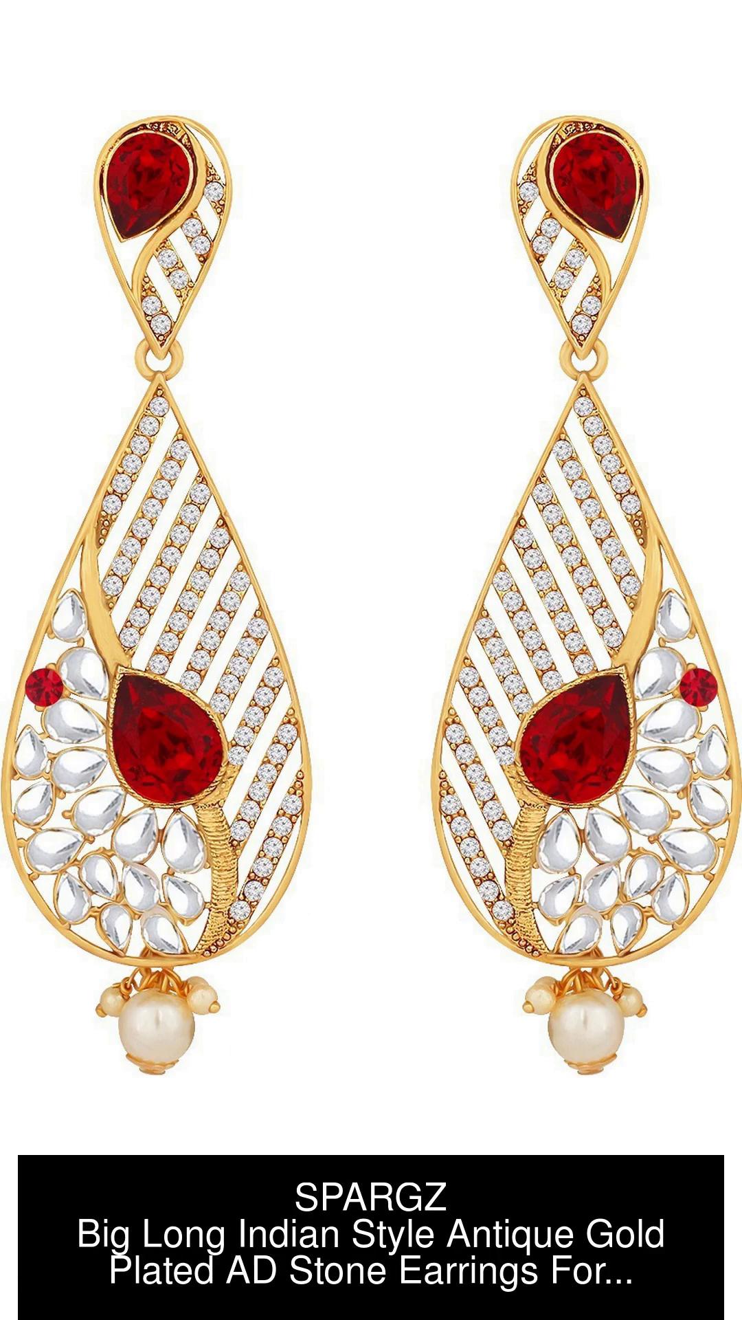 Silver Earrings Long Small Jhumki Earrings Indian Earrings Trendy Earrings  for Women And Girls Wedding Anniversary Girls BY RAUTELACREATION   Amazonin Jewellery