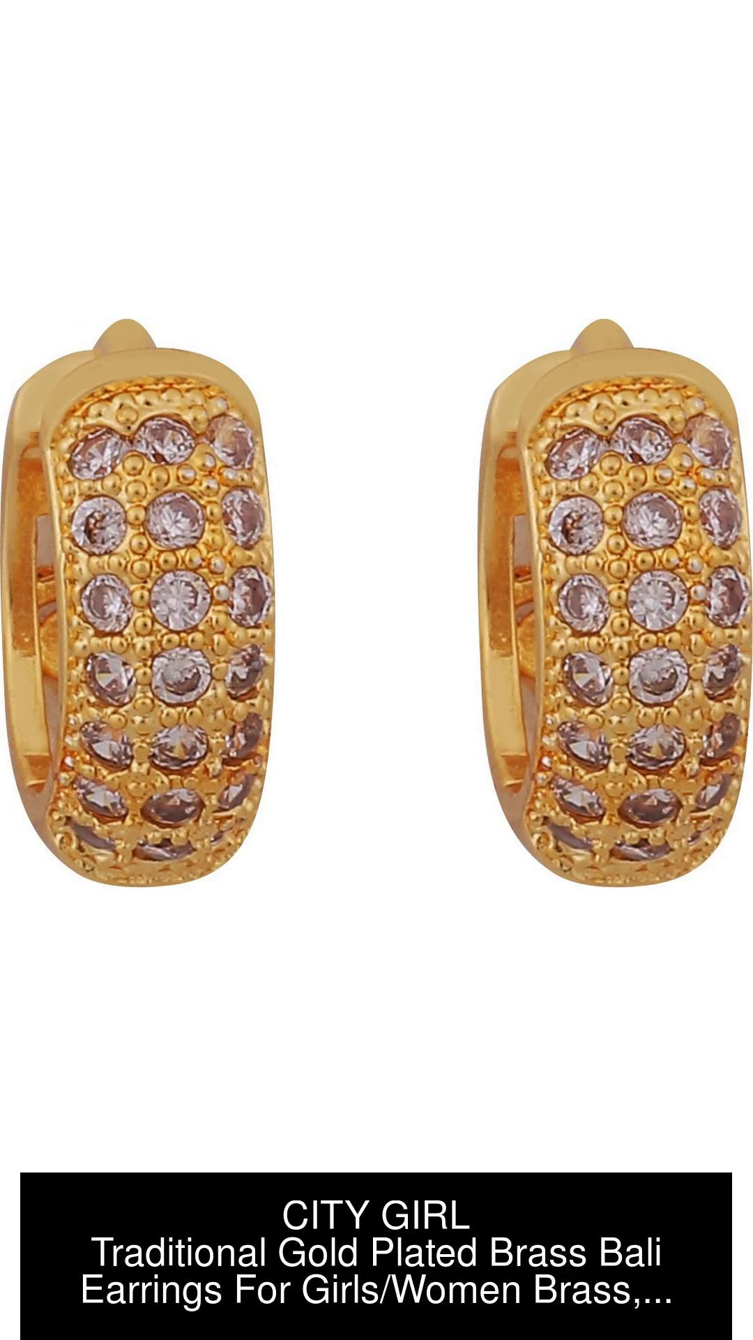 Brass Golden CITY GIRL BALI 107 Ladies Earrings at Rs 120/pair in