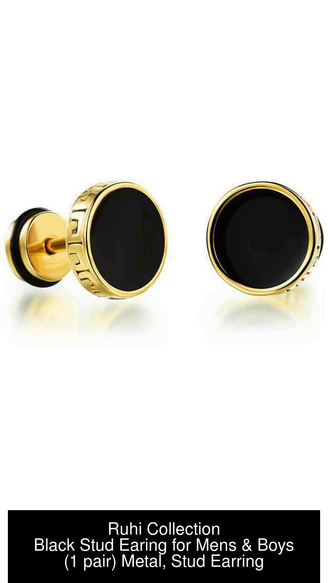 Buy GoldToned  Black Earrings for Women by Estele Online  Ajiocom