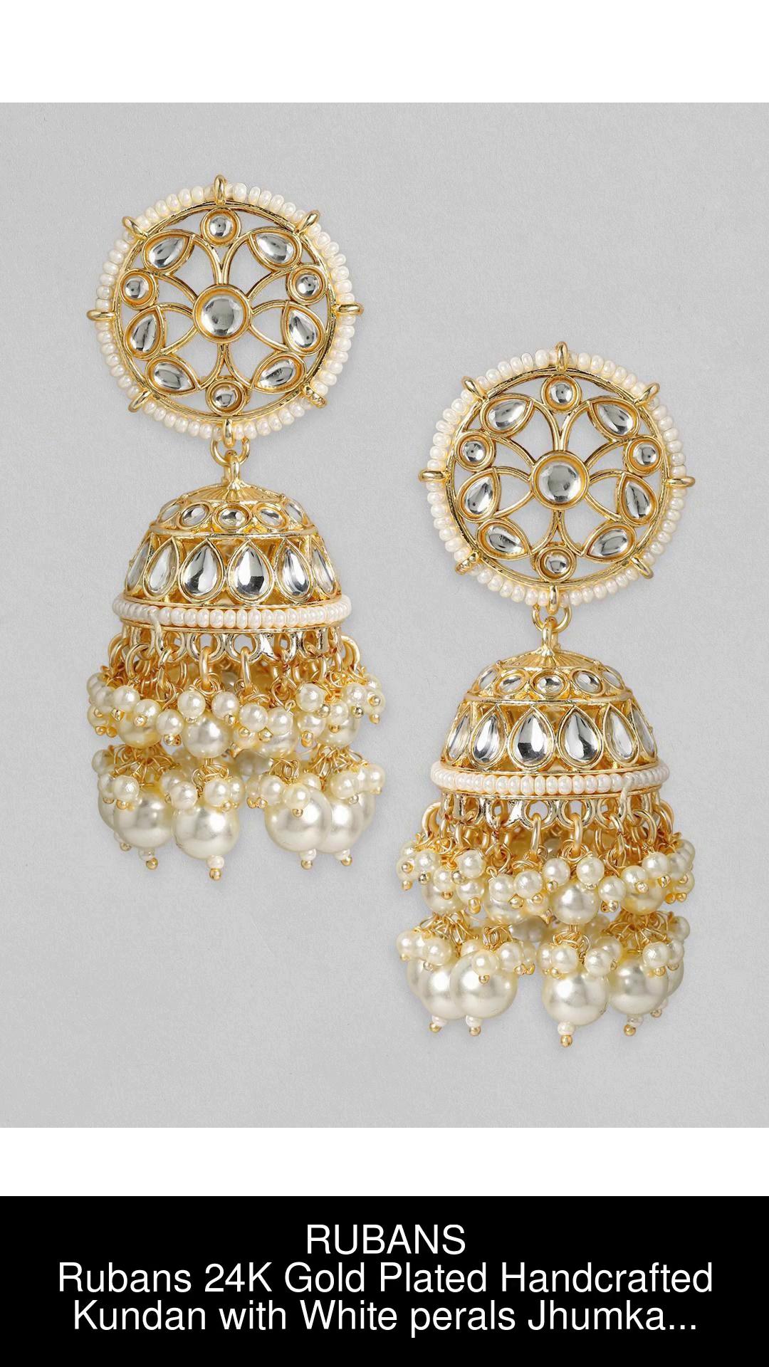 Gold plated 2025 earrings flipkart