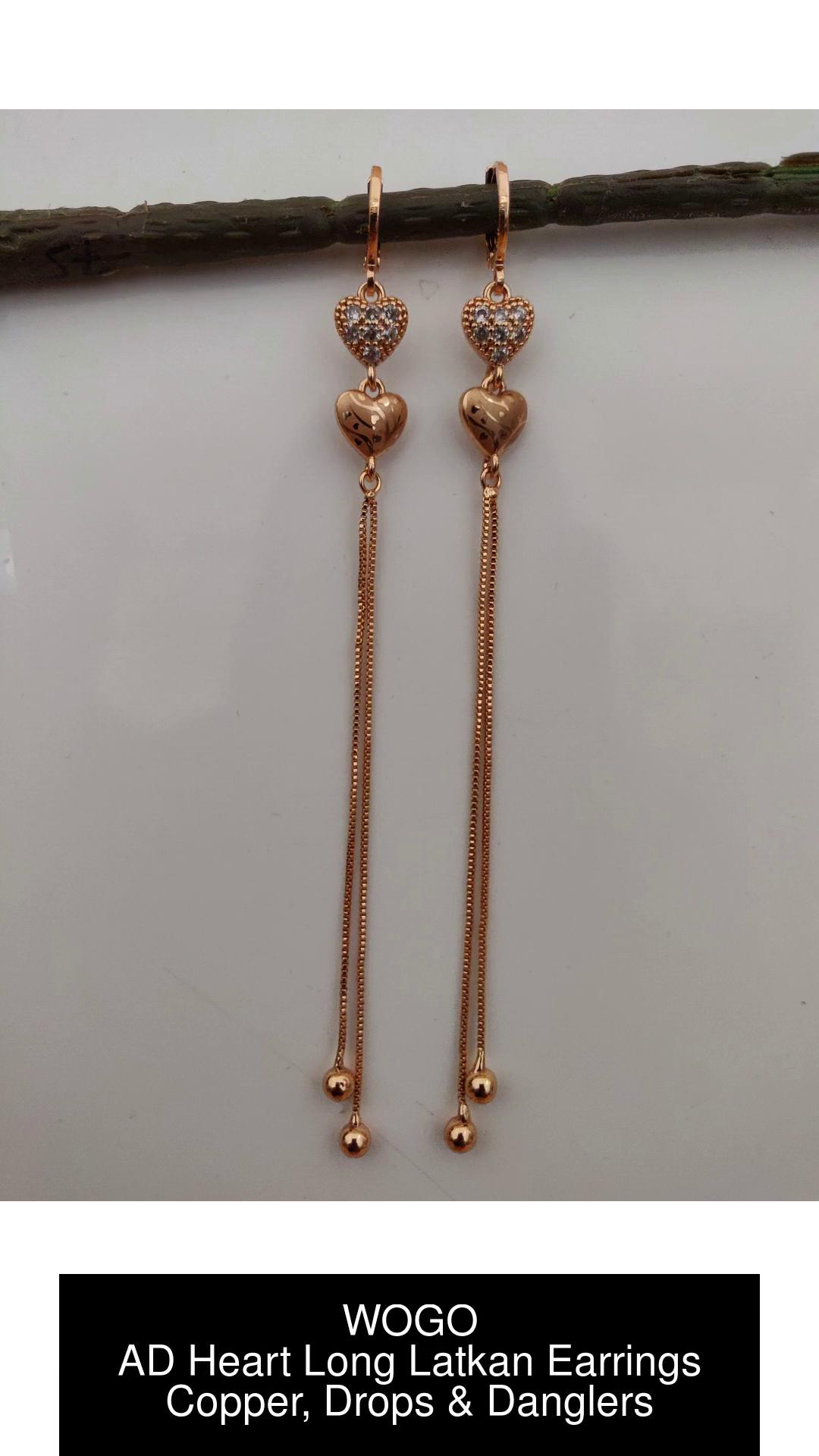 Long latkan store earrings