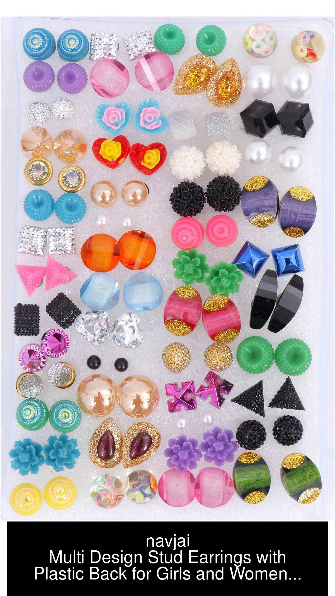 Plastic stick sale earrings