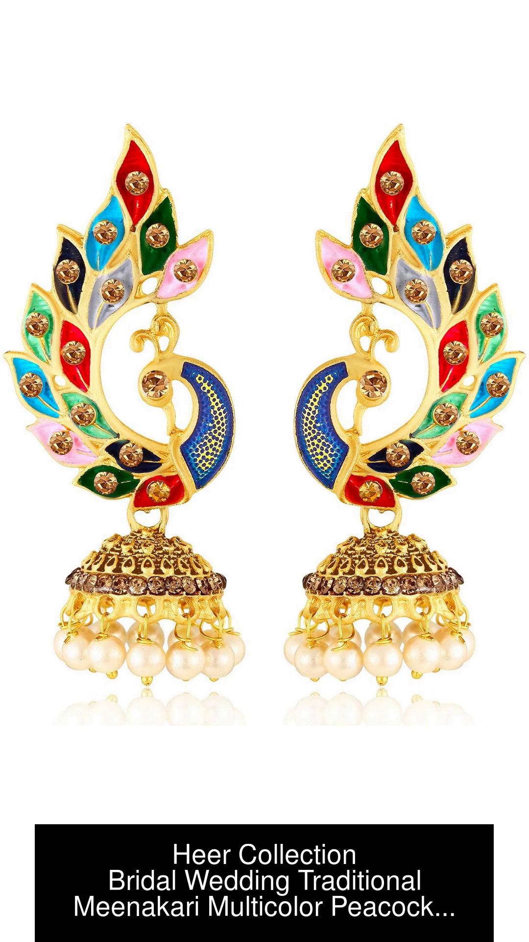 Peacock earrings store flipkart