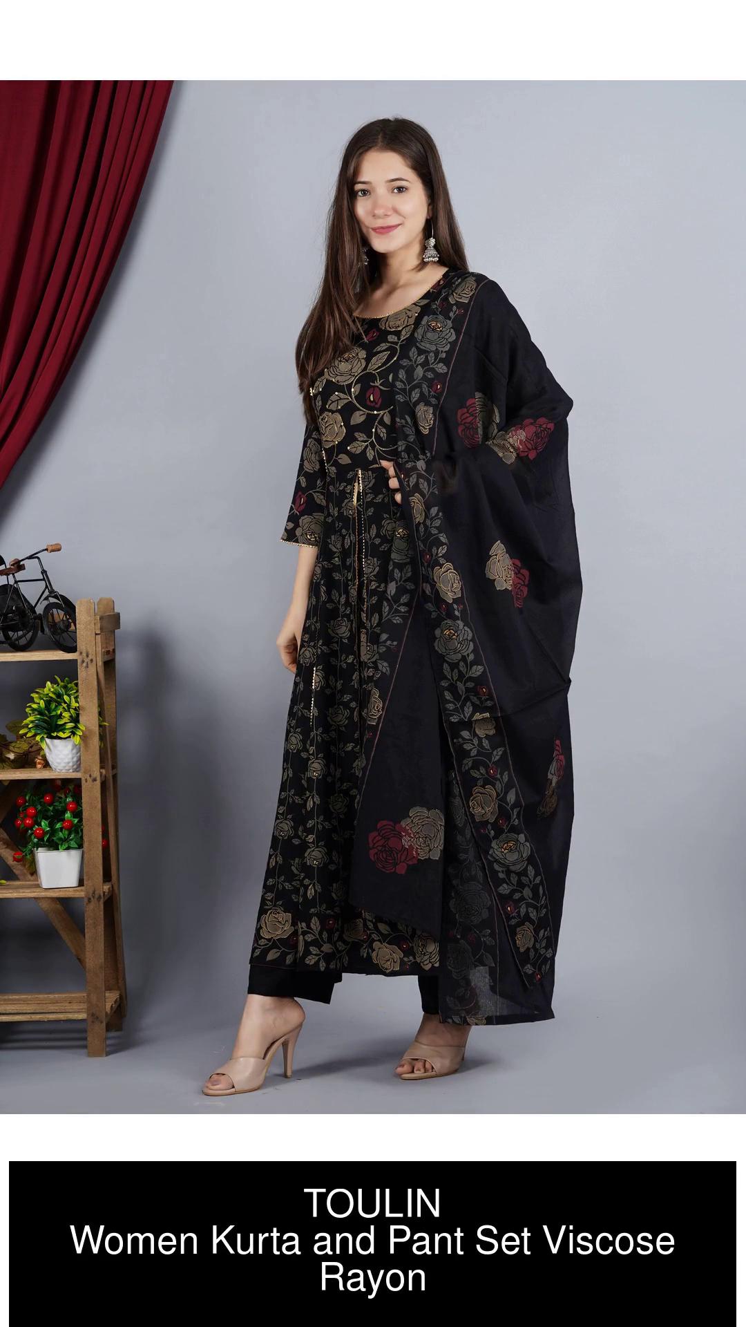 TOULIN Women Kurta Palazzo Set - Buy TOULIN Women Kurta Palazzo Set Online  at Best Prices in India