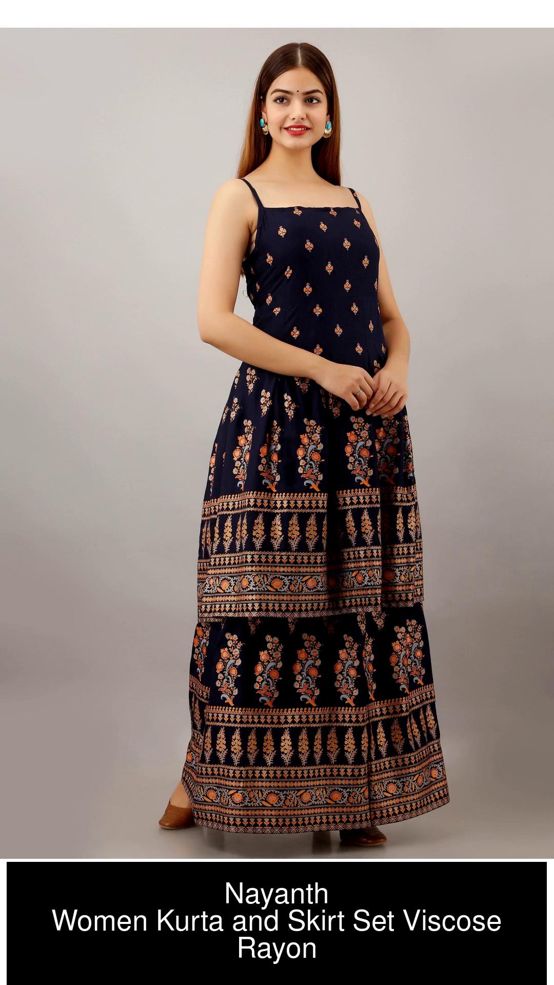 Nayanth Women Kurta Skirt Set - Buy Nayanth Women Kurta Skirt Set Online at  Best Prices in India