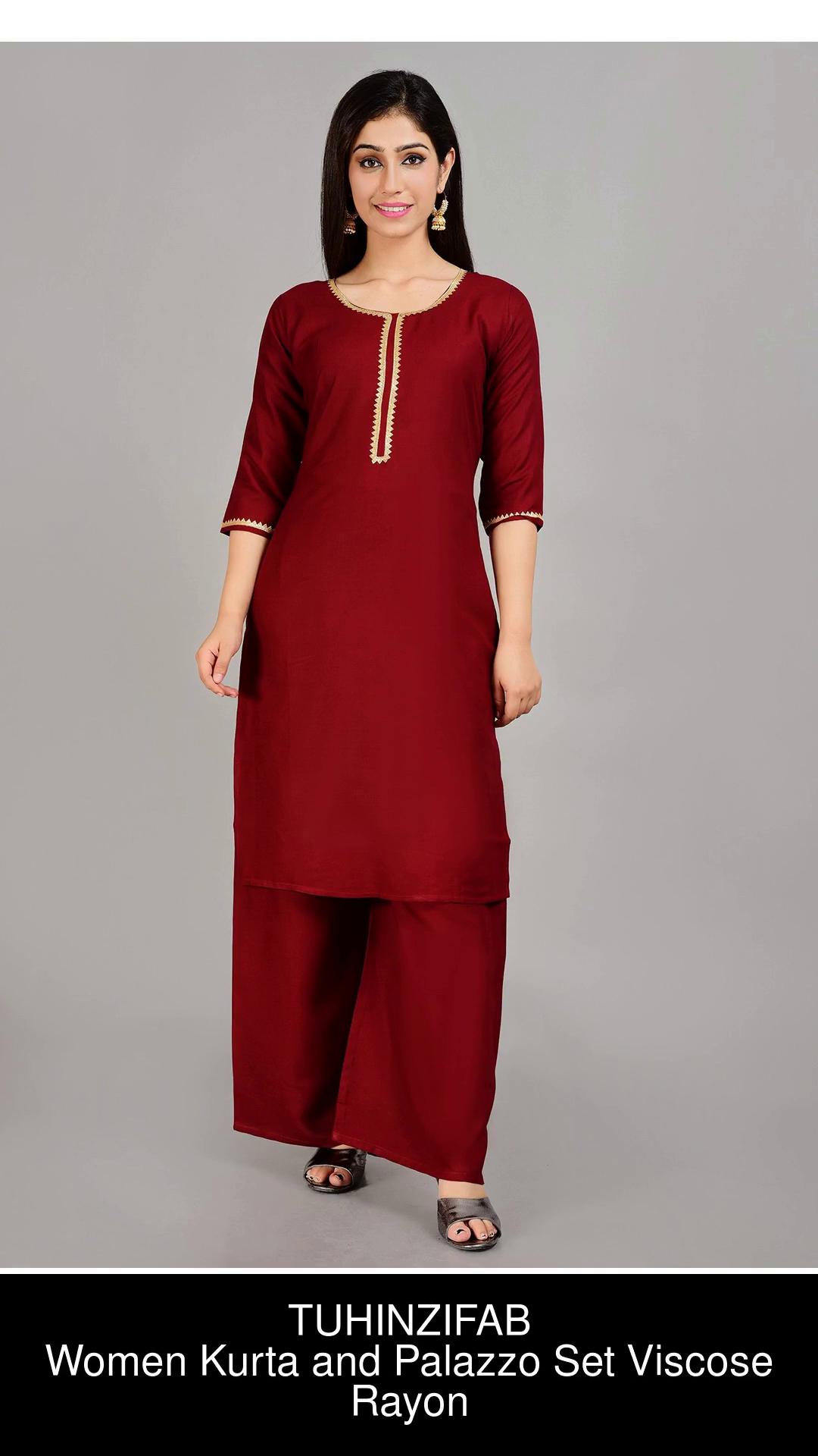 Flipkart kurti cheap with palazzo