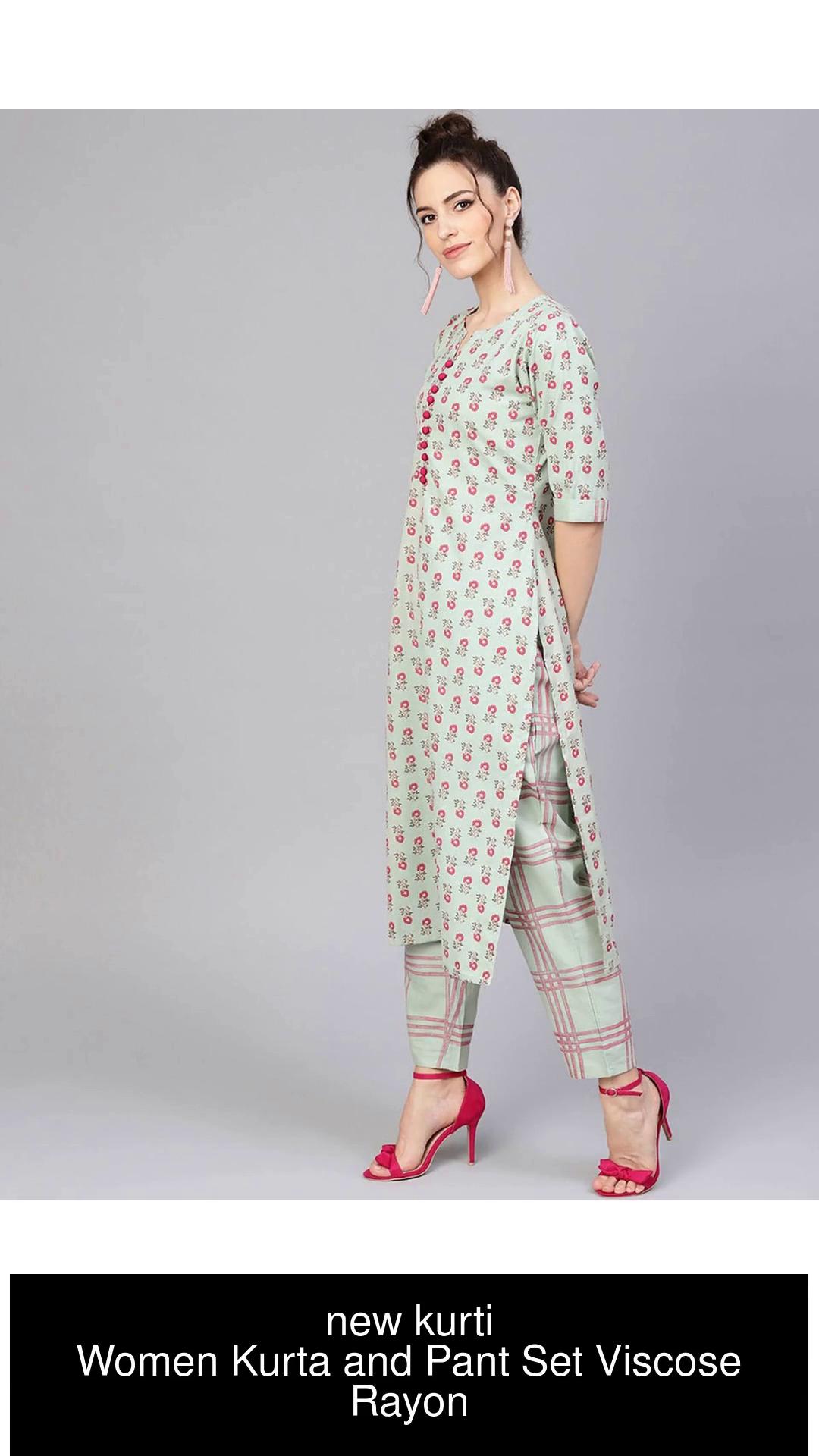 Kajal Urban Beauty 1 Designer Chanderi Embroidery Kurti With Pant   Textilecatalog