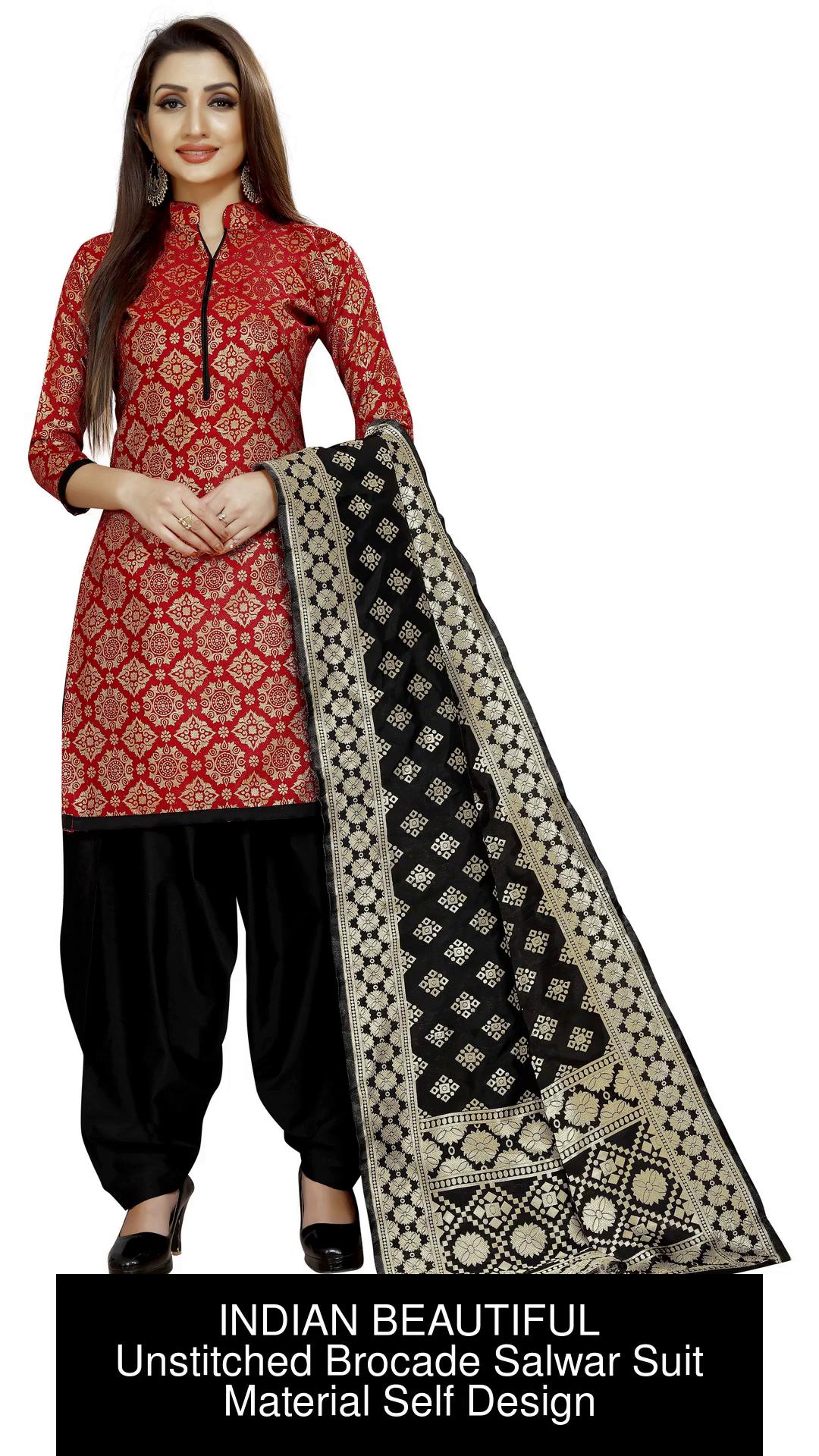 brocket salwar suit designs