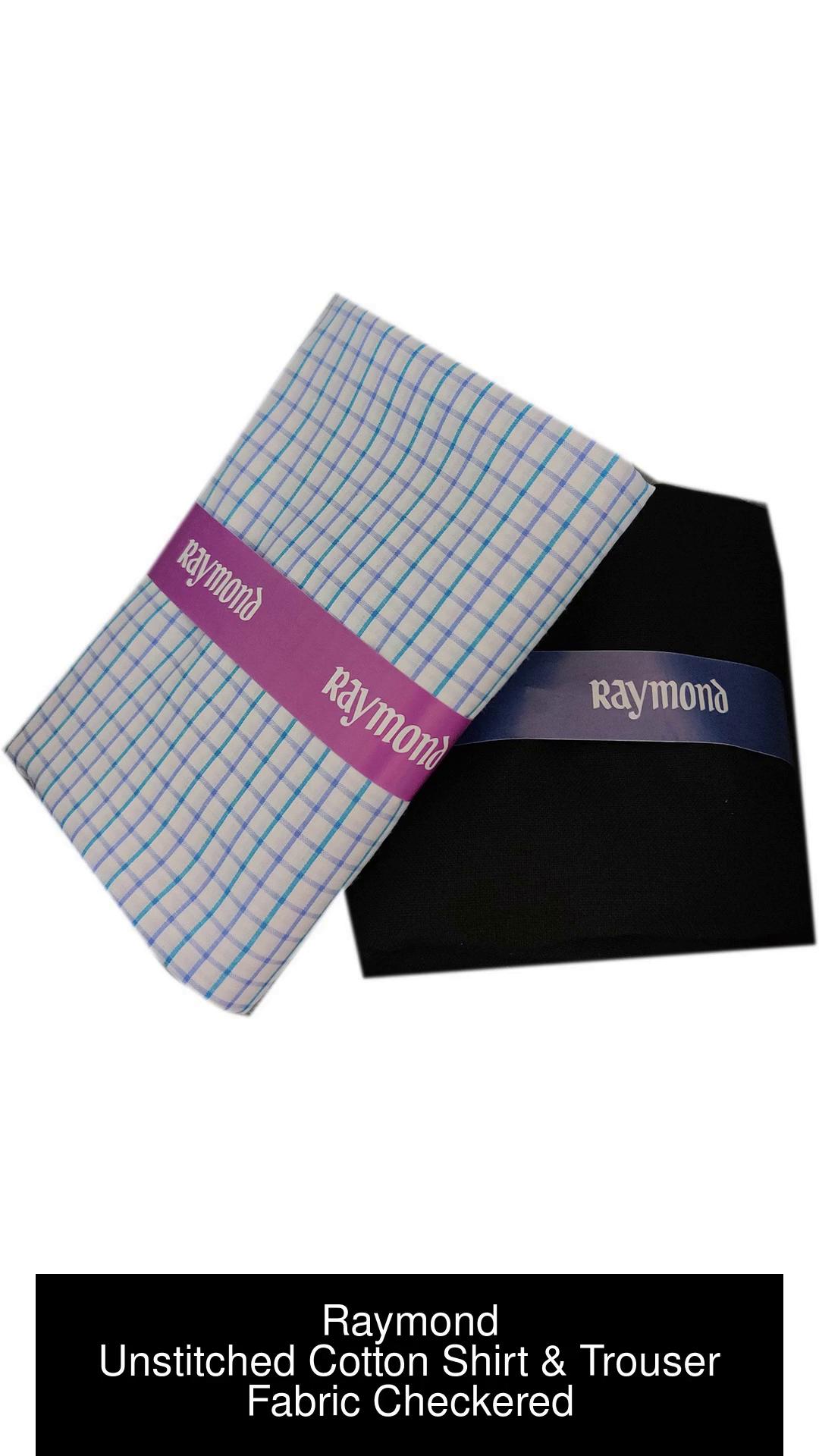Buy Raymond Fabrics Makers Mens Unstitched Poly Cotton Printed Shirt and Trouser  Fabric Set  Gift Pack MulticolourFree Size at Amazonin