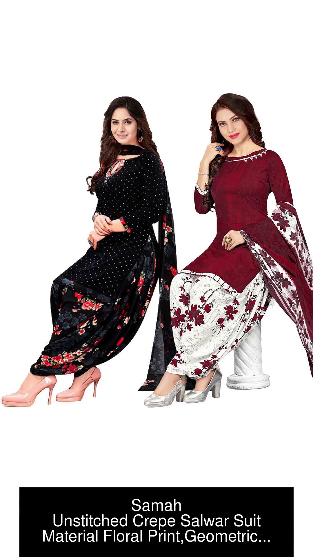 Floral printed outlet punjabi suits