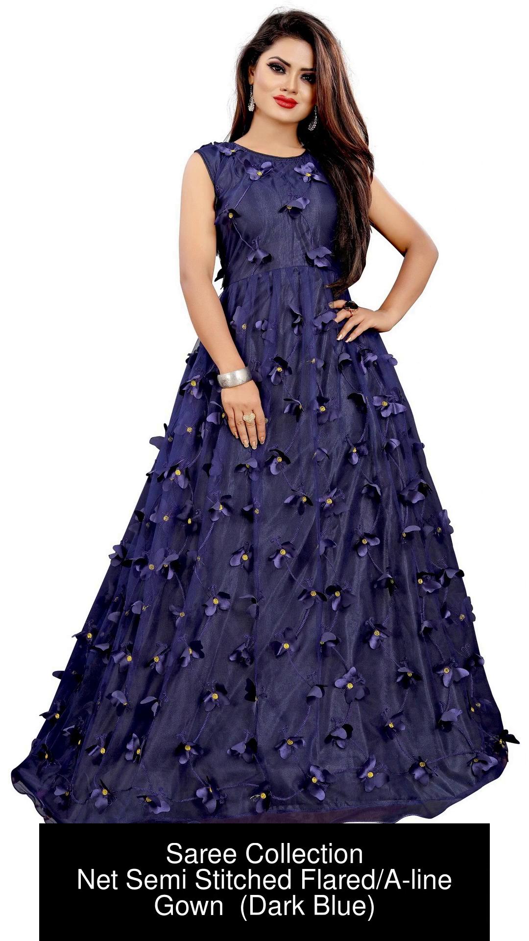 Buy Gaurav Gupta Beige Silk Georgette Pre-draped Embroidered Saree Gown  Online | Aza Fashions
