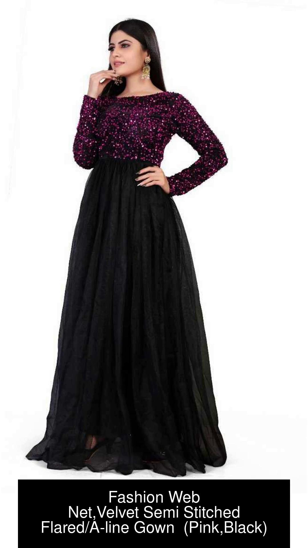 Amrut FlaredAline Gown Price in India  Buy Amrut FlaredAline Gown  online at Flipkartcom