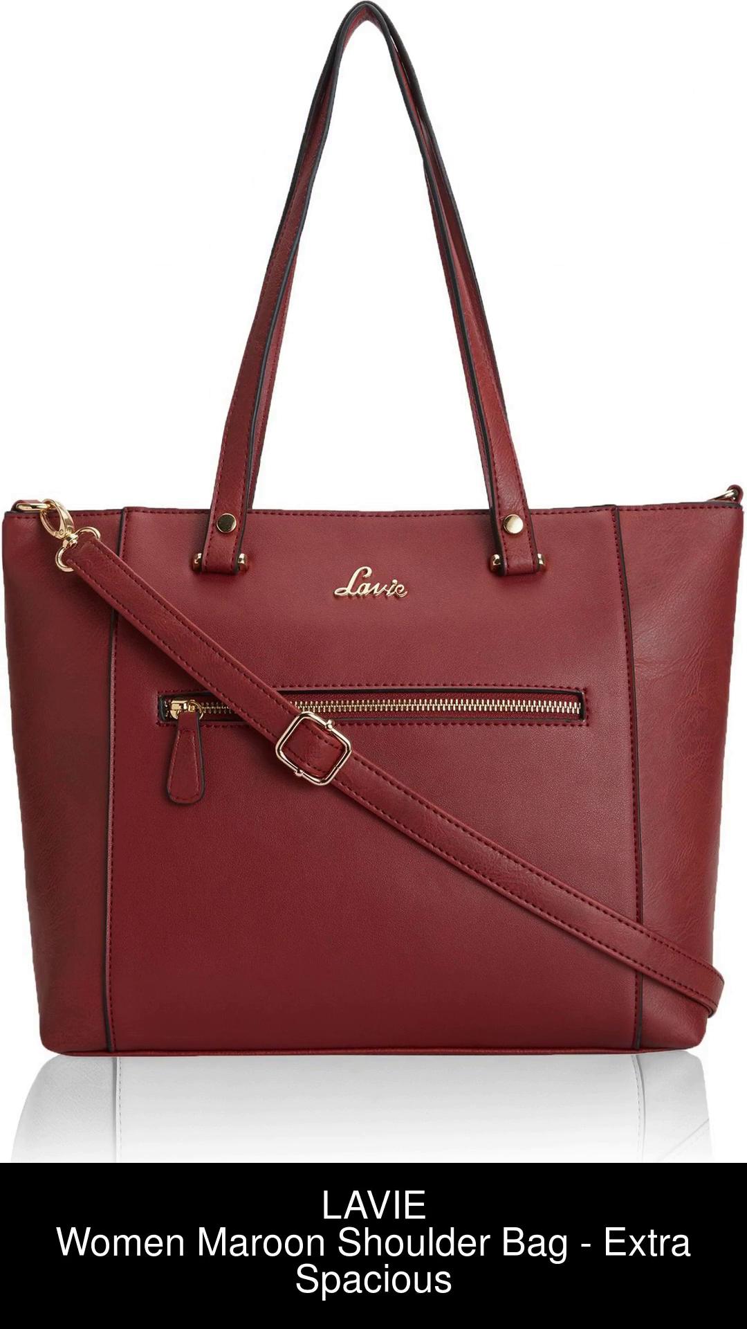 Buy LAVIE Women Maroon Shoulder Bag MAROON Online Best Price in