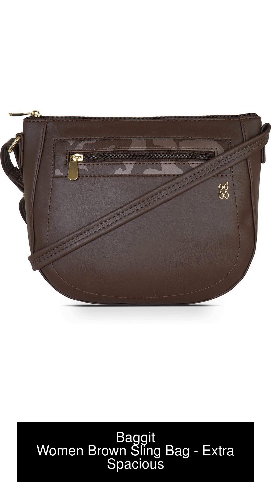 Baggit Women's Sling Bag - Extra Small (Brown) : : Fashion